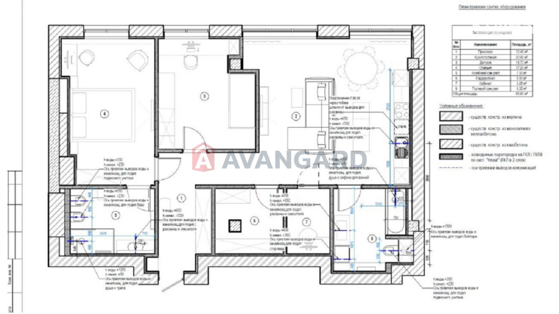 Продается 3-комнатная квартира 105 кв. м в Днепре, ул. Кулишивська, 22А