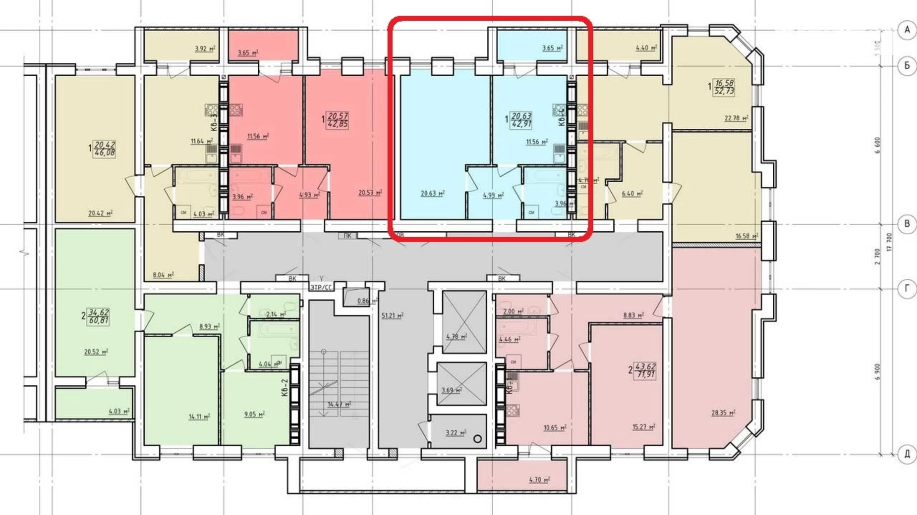 Продается 1-комнатная квартира 43 кв. м в Харькове, цена: 25000 $ - фото 2