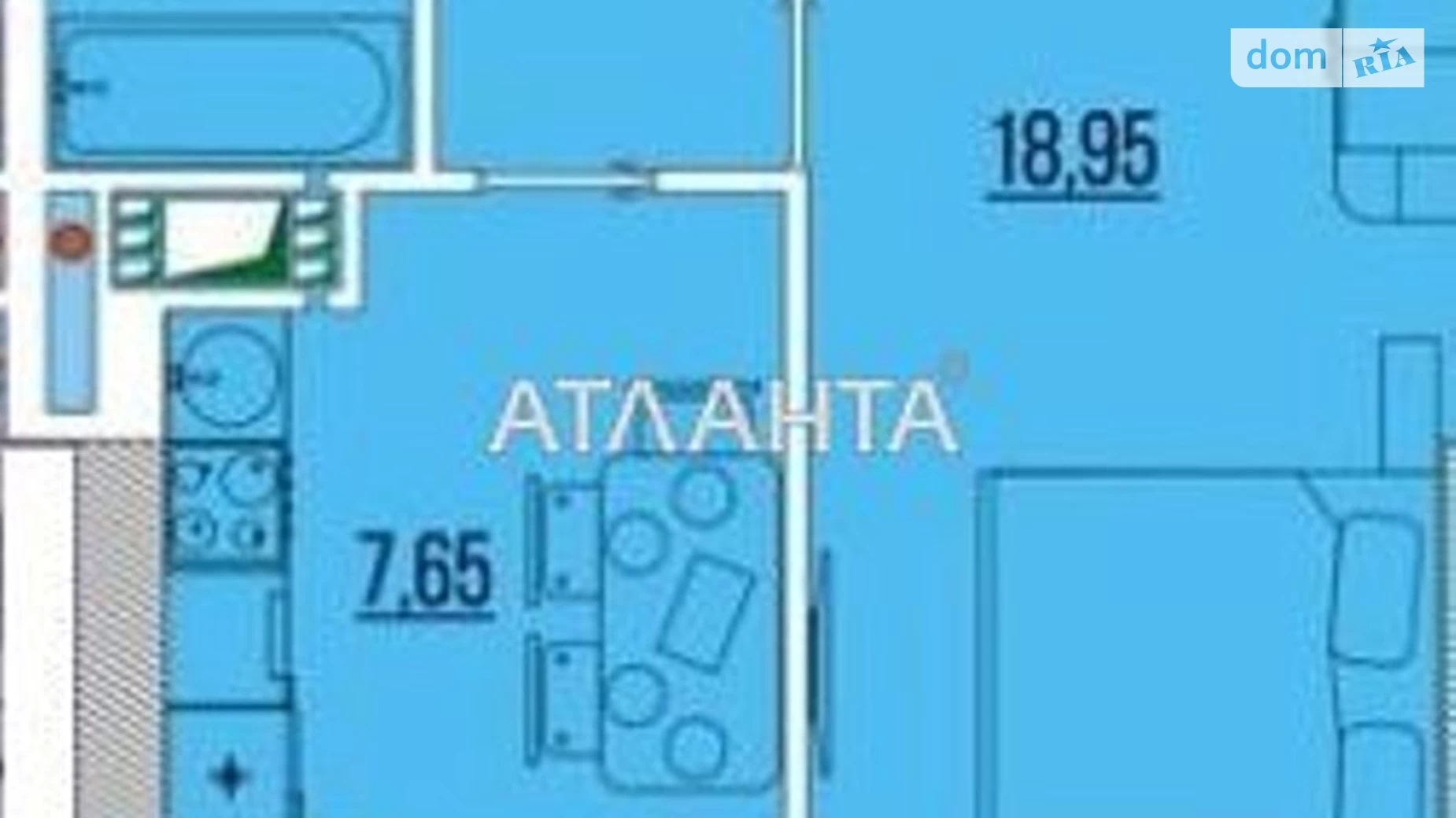 Продается 1-комнатная квартира 38 кв. м в Одессе