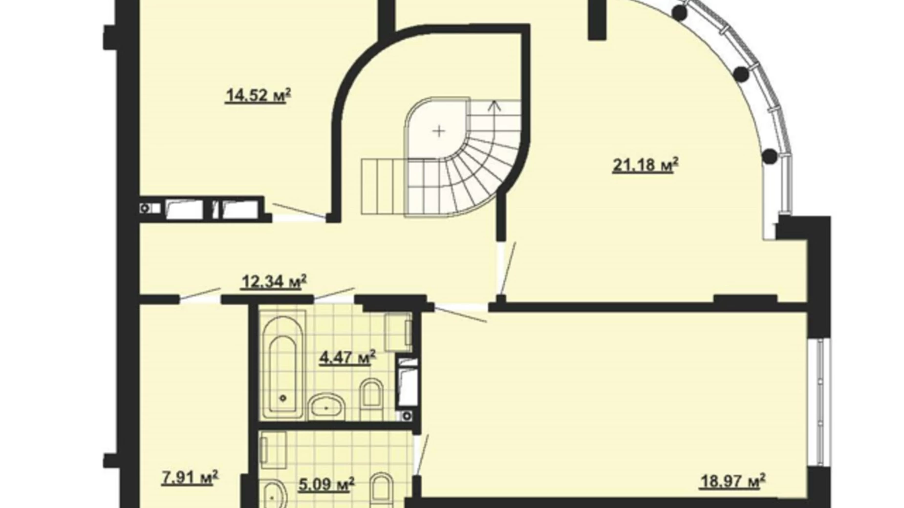 Продается 5-комнатная квартира 173.22 кв. м в Киеве, ул. Вышгородская, 45 - фото 2