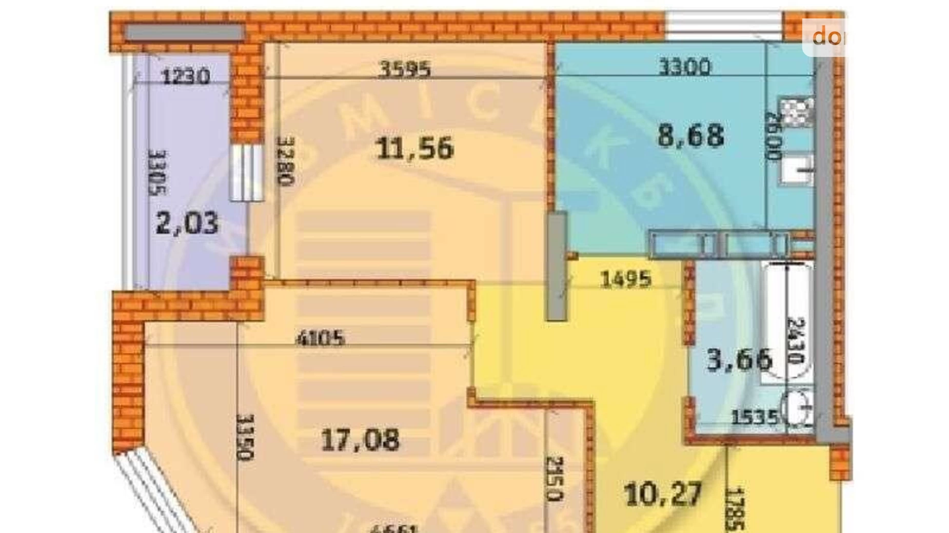 Продается 2-комнатная квартира 56 кв. м в Киеве, ул. Бориспольская, 40 - фото 5