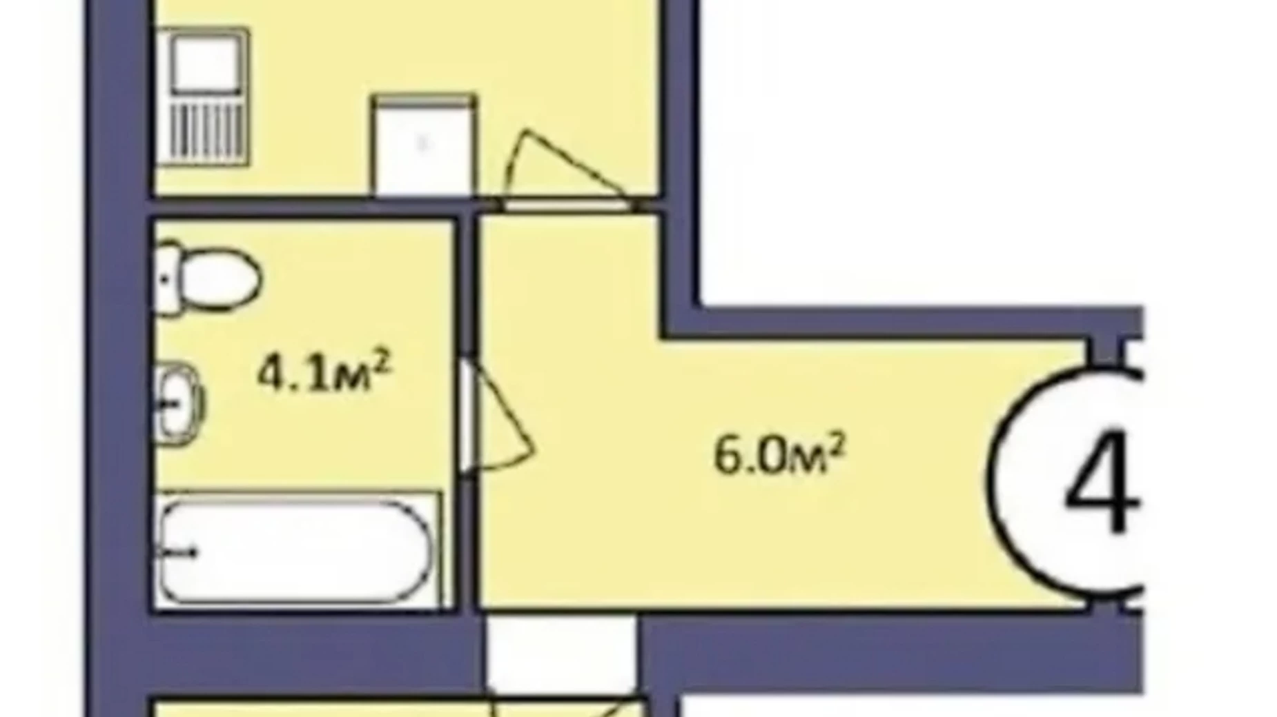 Продается 1-комнатная квартира 46 кв. м в Хмельницком, ул. Проскуровского Подполья, 131/2