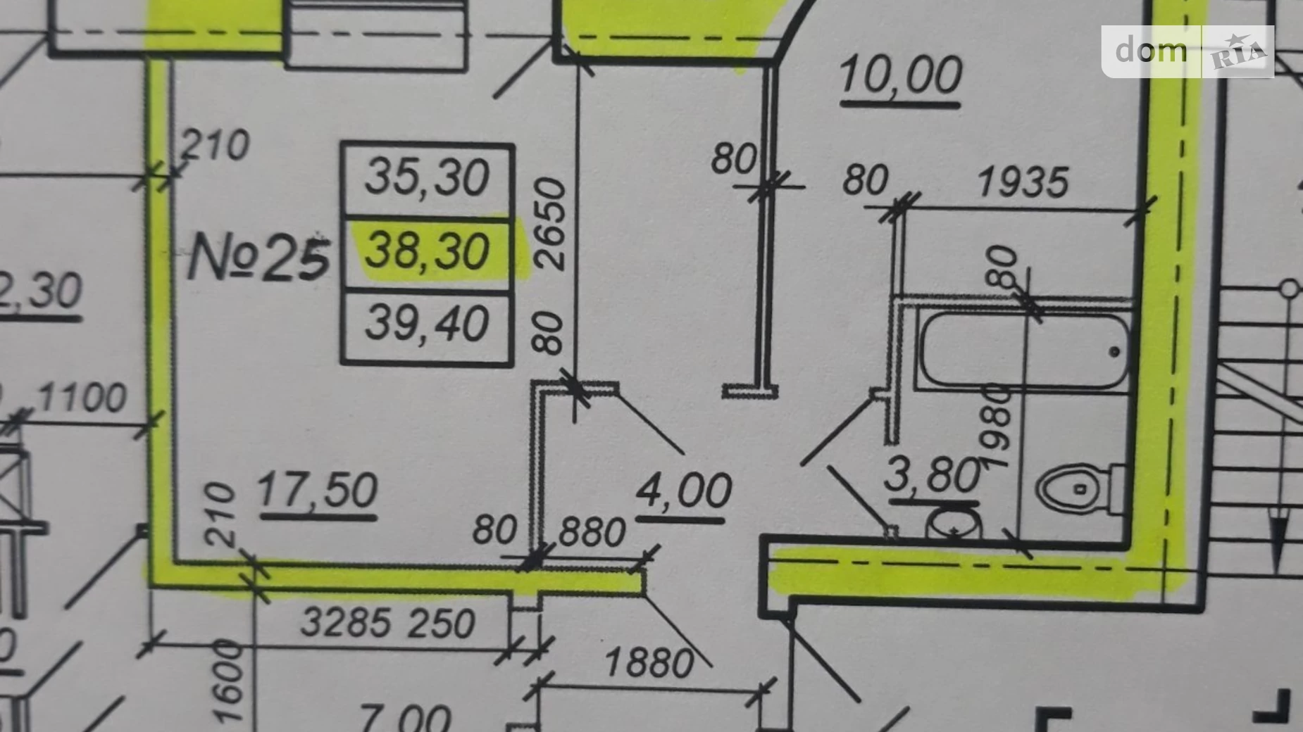 1-комнатная квартира 41 кв. м в Тернополе, ул. Довженко Александра