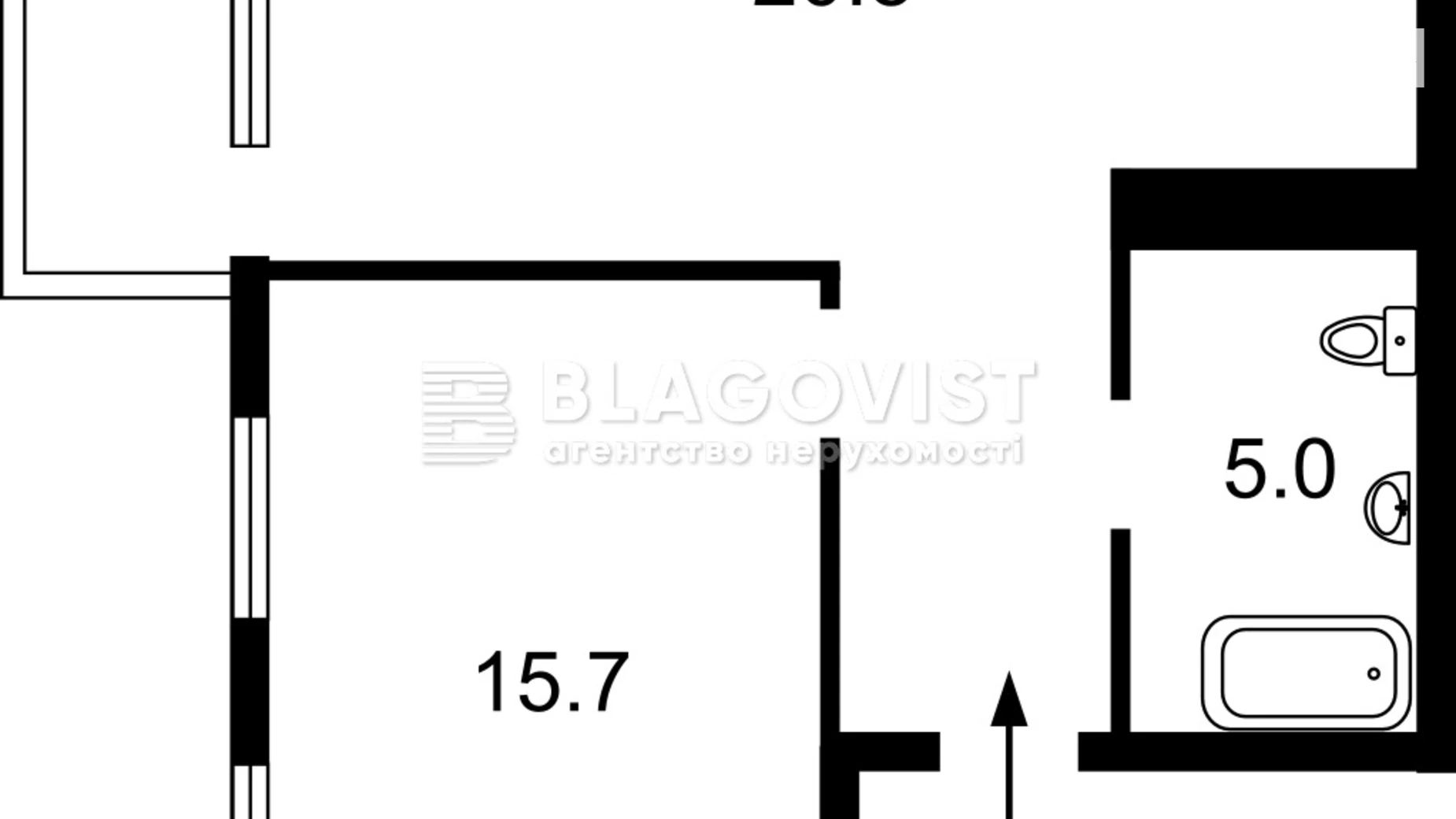 Продается 1-комнатная квартира 48.4 кв. м в Киеве, ул. Теремковская, 4А