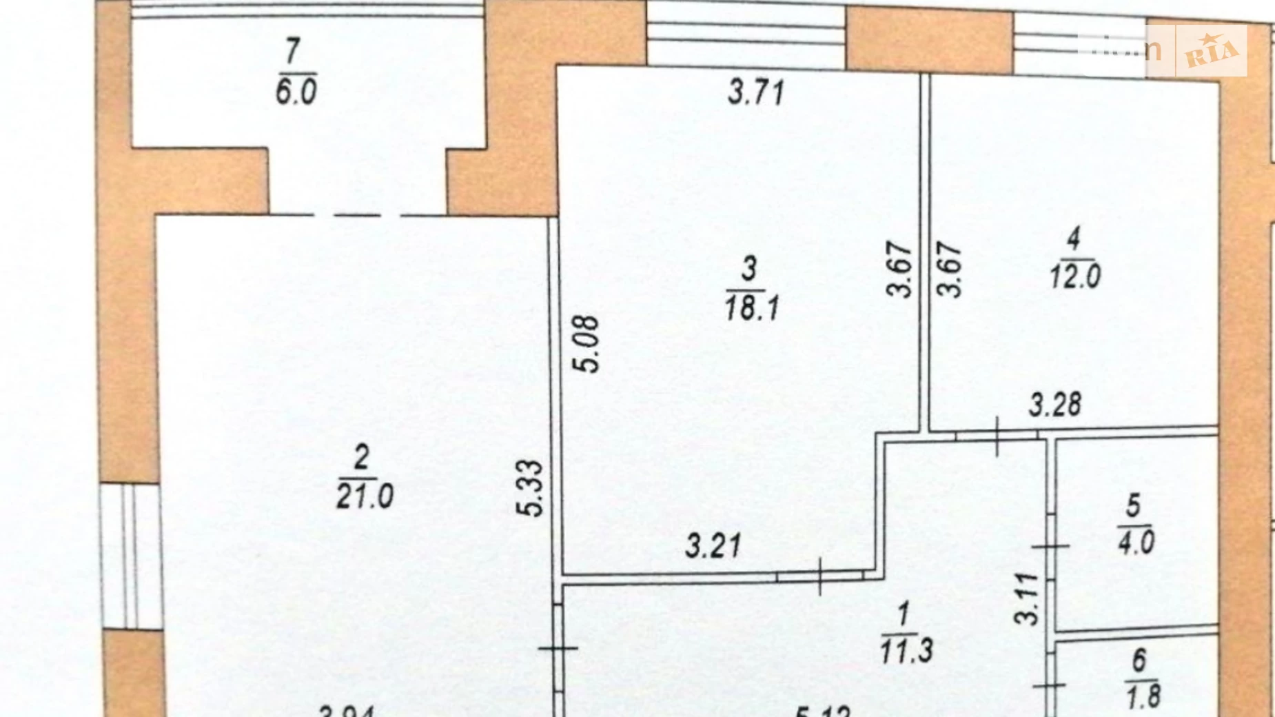 2-кімнатна квартира 74.2 кв. м у Тернополі, вул. Яреми