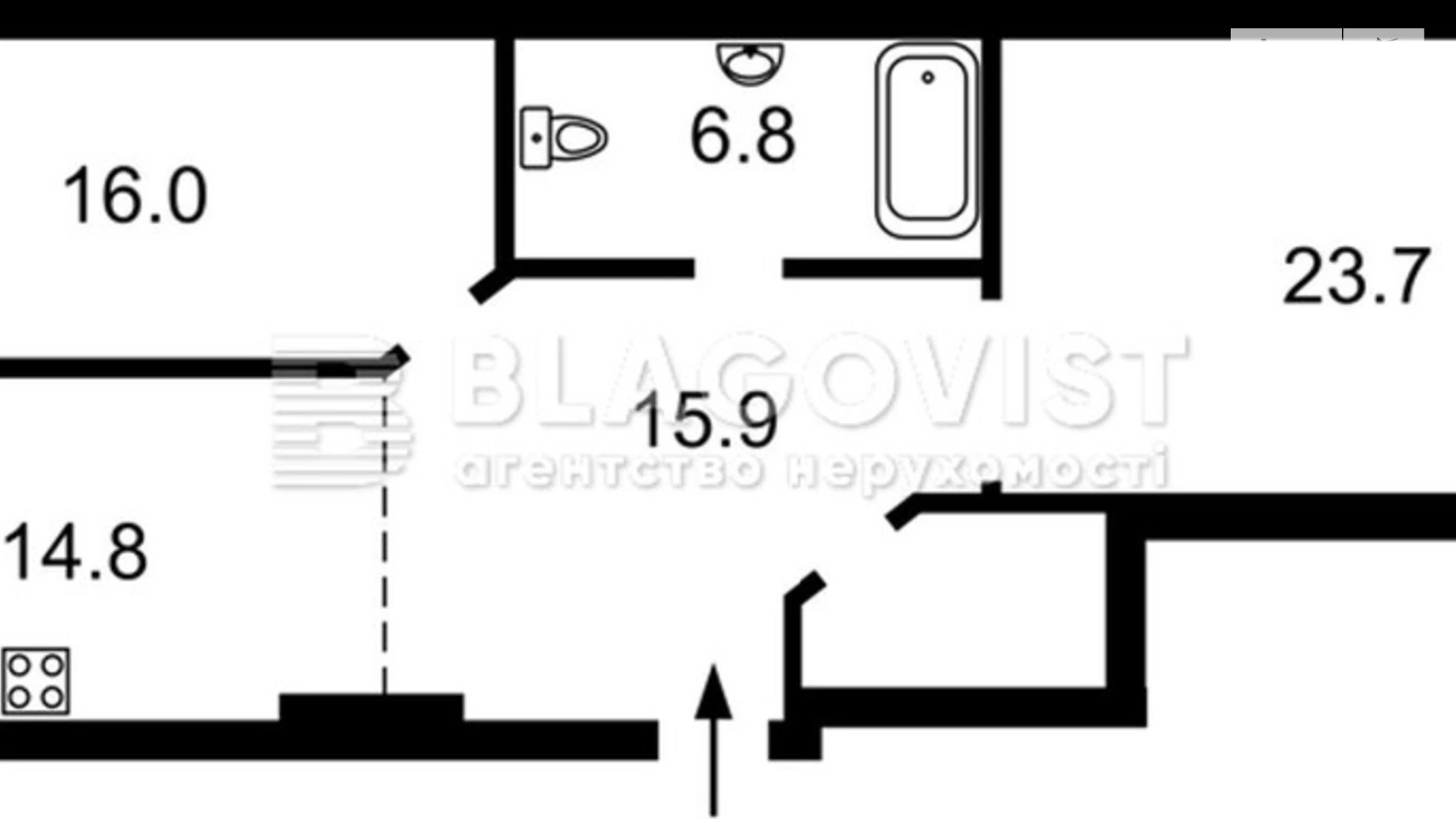 Продается 2-комнатная квартира 82 кв. м в Киеве, ул. Дашавская, 25