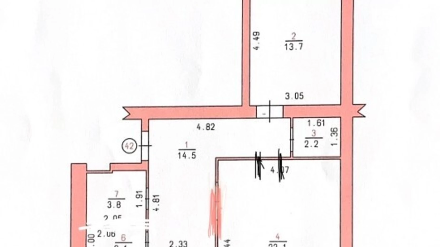 Продається 2-кімнатна квартира 77 кв. м у Хмельницькому, цена: 75000 $ - фото 2