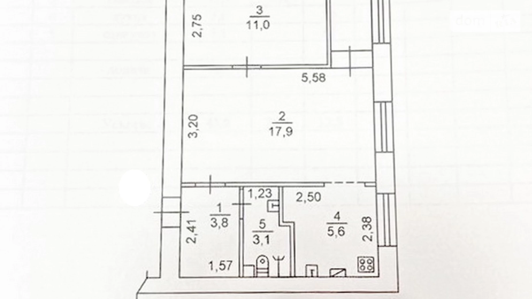 2-кімнатна квартира 44 кв. м у Запоріжжі, цена: 14900 $ - фото 8