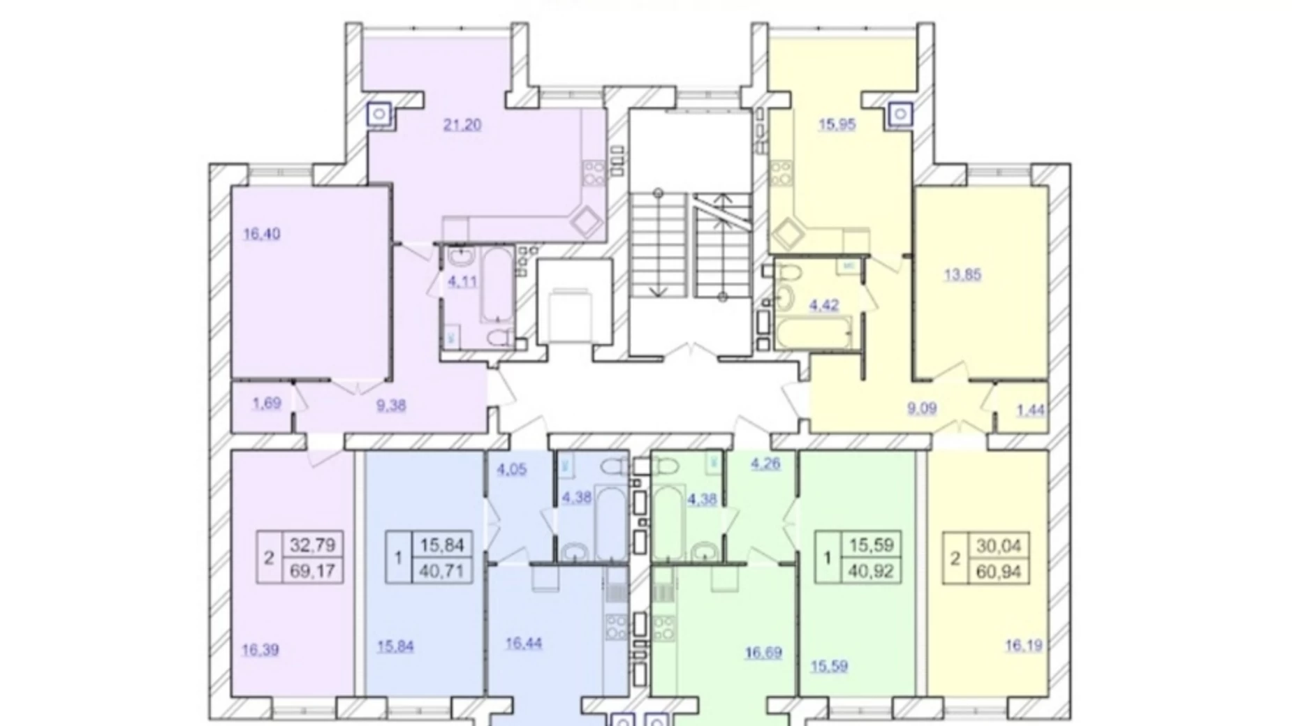 Продается 2-комнатная квартира 70 кв. м в Хмельницком, ул. Мазура Николая