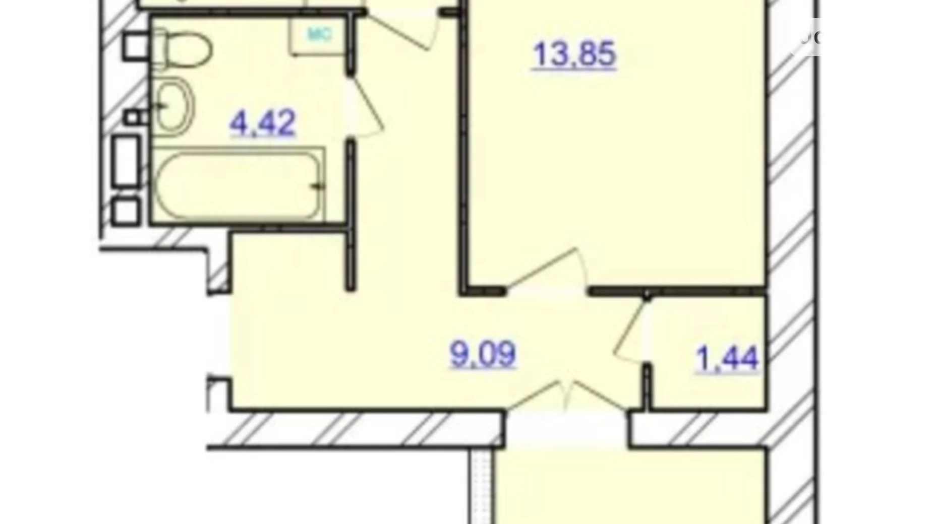 Продается 2-комнатная квартира 70 кв. м в Хмельницком, ул. Мазура Николая