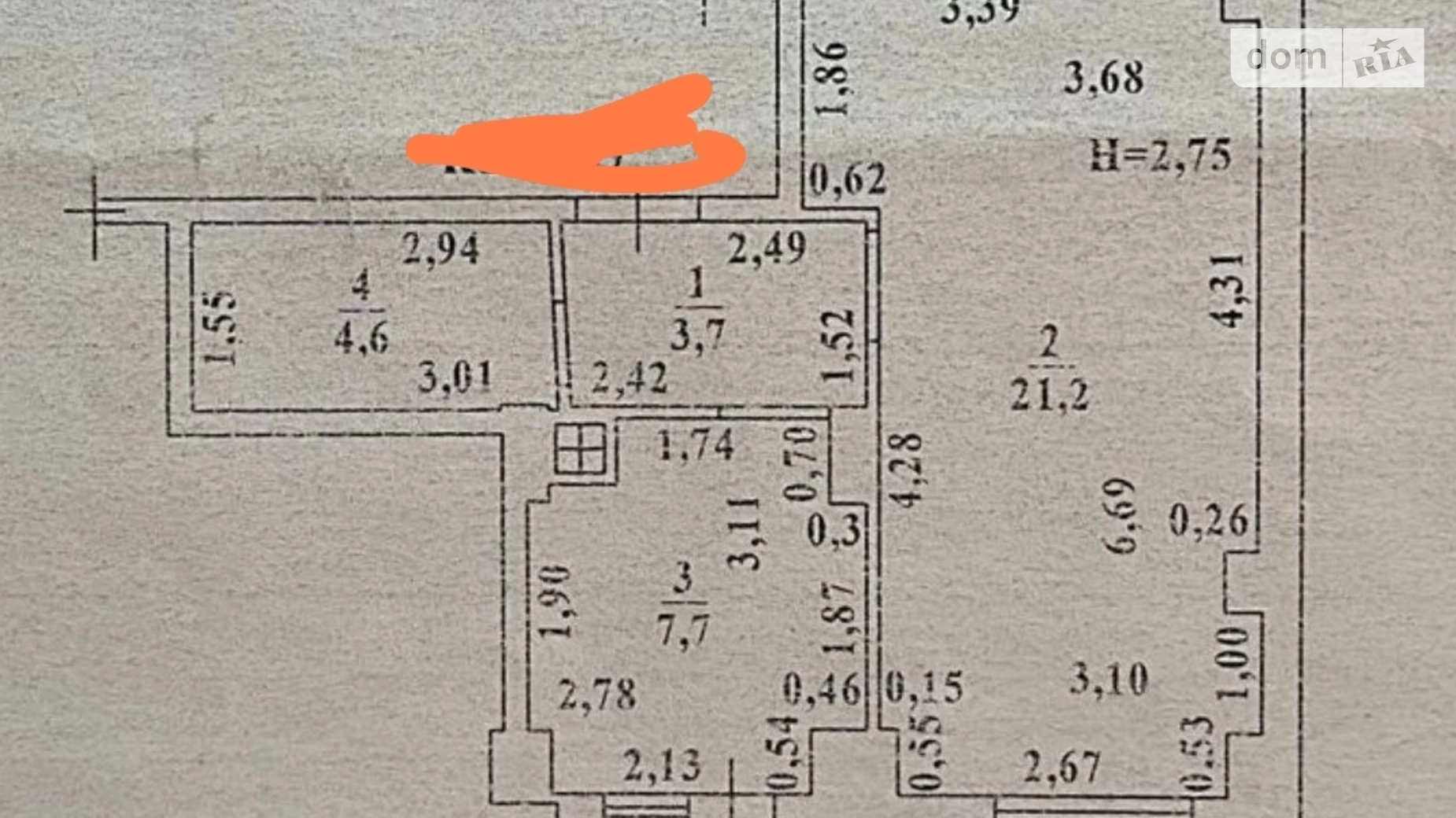 Продається 1-кімнатна квартира 41 кв. м у Лиманці, вул. Гранітна - фото 2