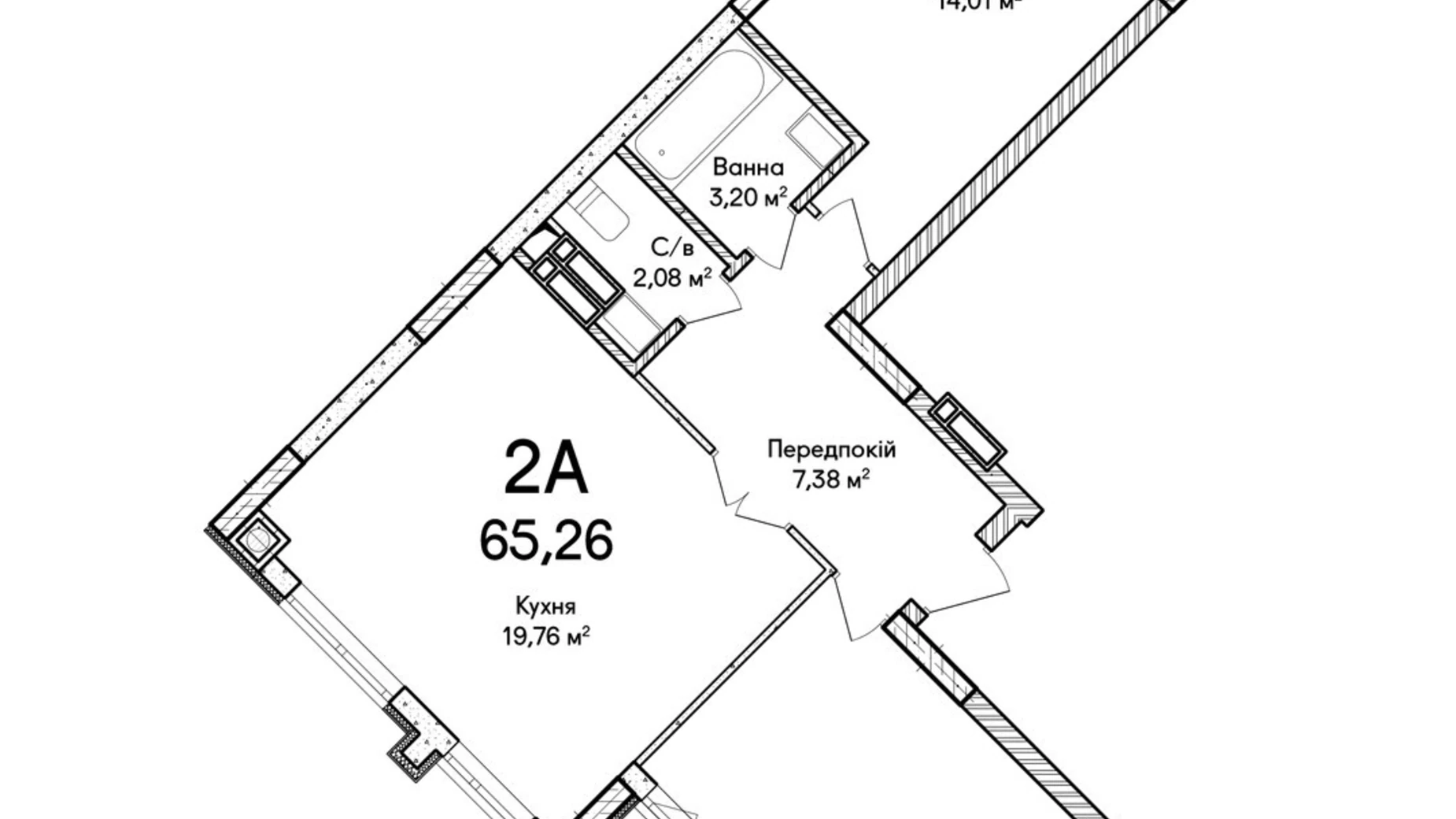 Продается 2-комнатная квартира 65 кв. м в Ирпене, ул. Достоевского