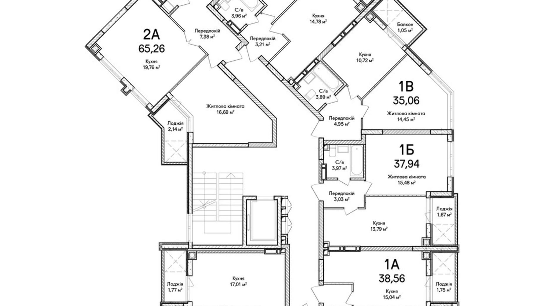 Продается 3-комнатная квартира 78 кв. м в Ирпене, вул. Достоевского