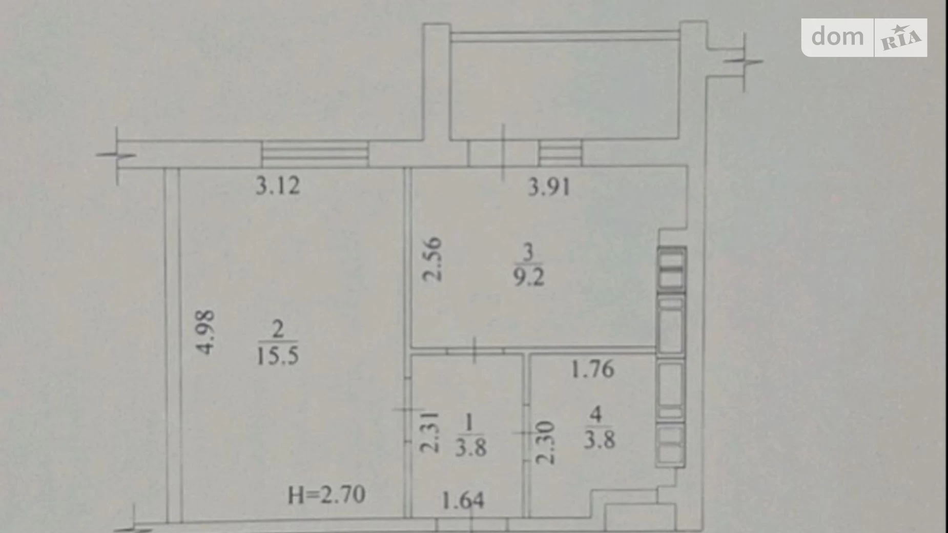 Продається 1-кімнатна квартира 36 кв. м у Харкові, вул. Миру, 47 - фото 3