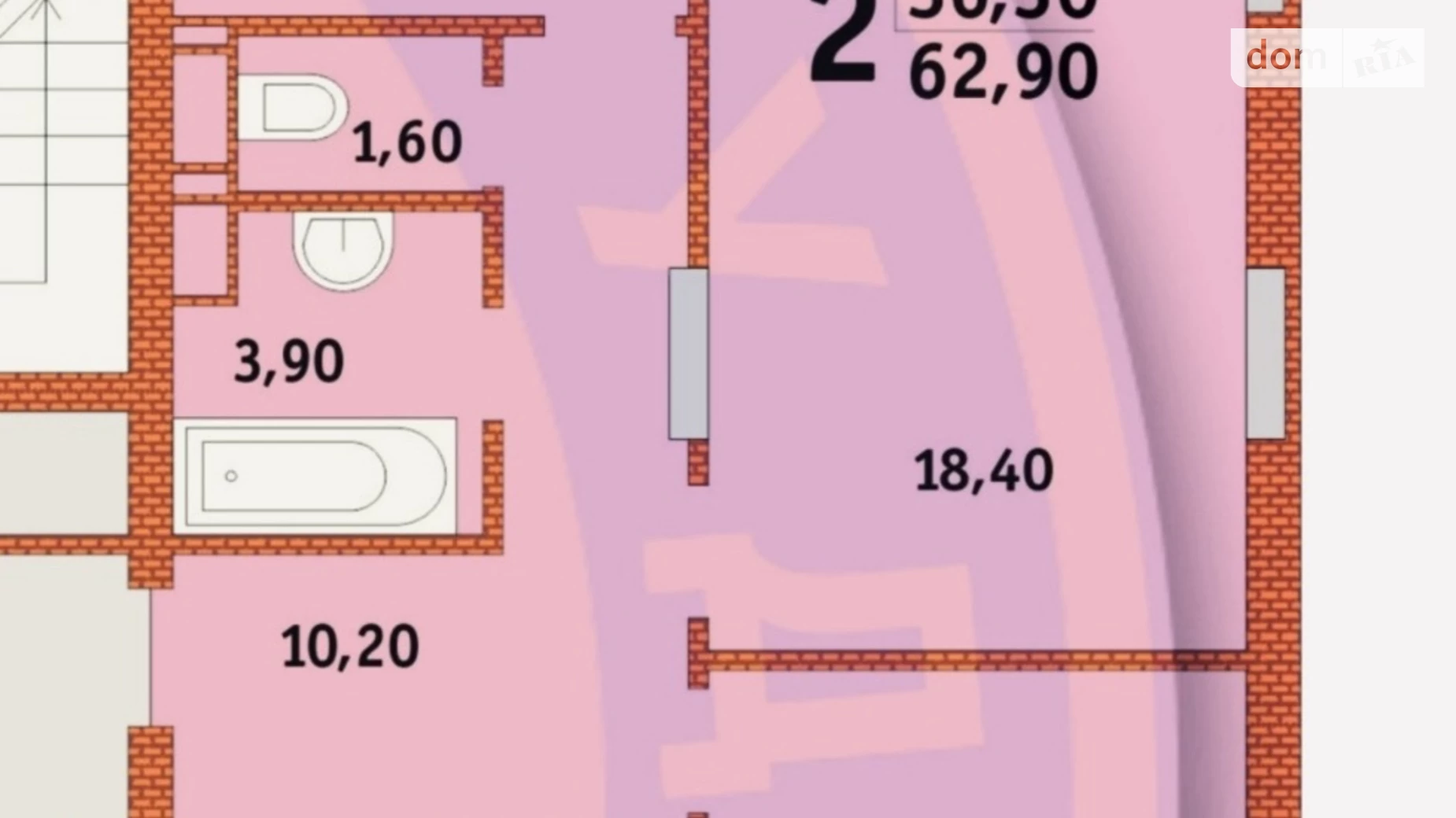Продається 2-кімнатна квартира 62.8 кв. м у Києві, вул. Сергія Данченка, 34А - фото 2