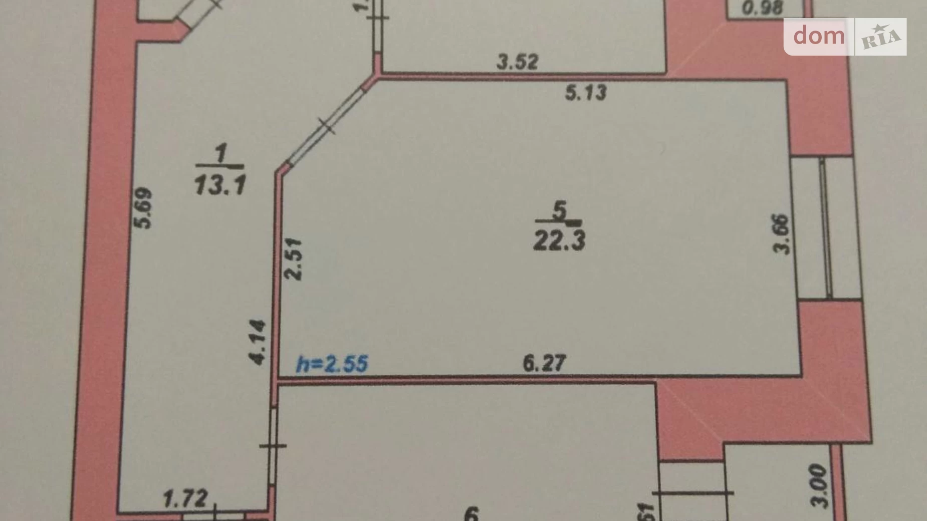 Продается 2-комнатная квартира 72 кв. м в Хмельницком, просп. Мира