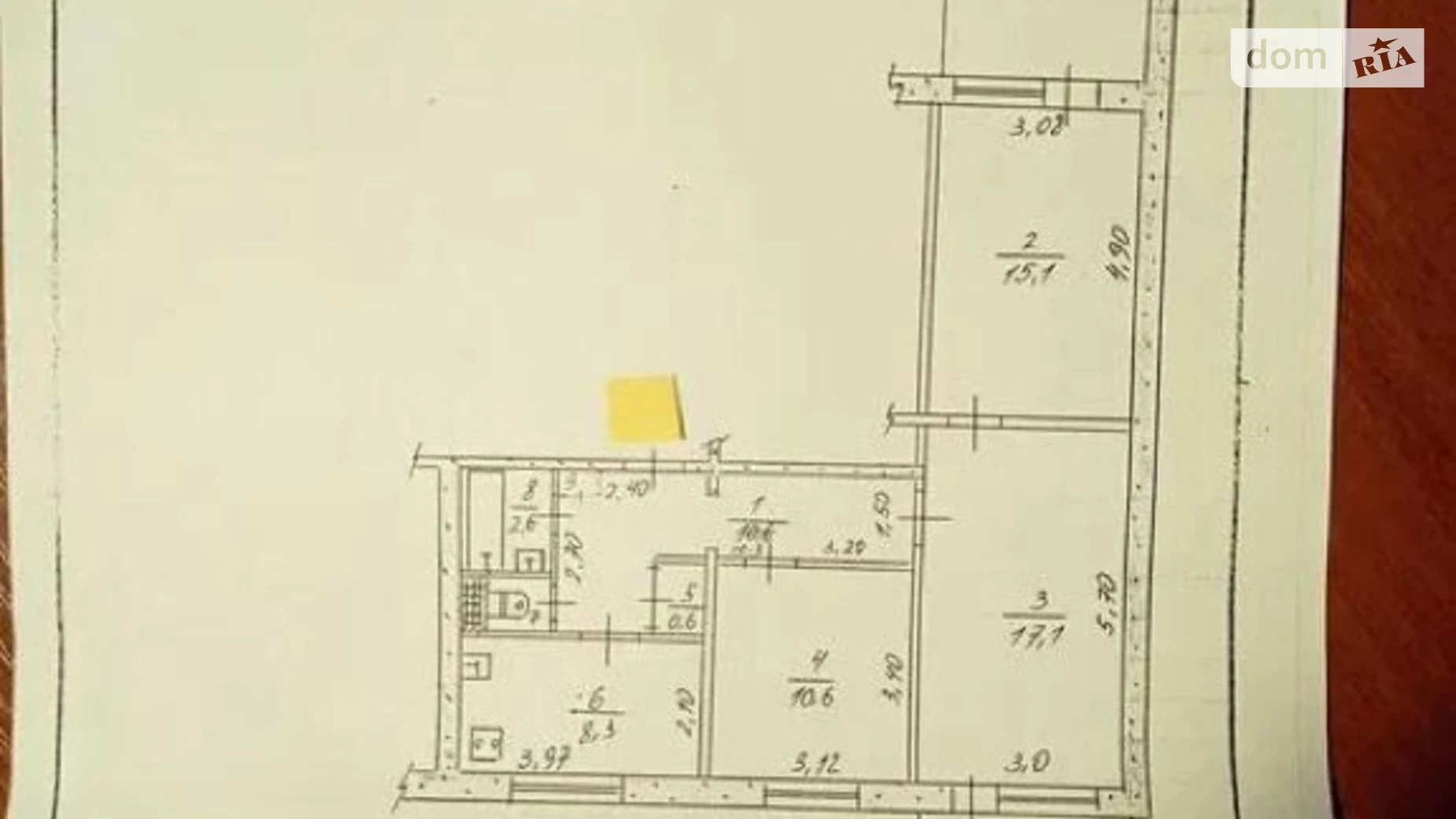 3-комнатная квартира 69 кв. м в Запорожье, ул. Магистральная