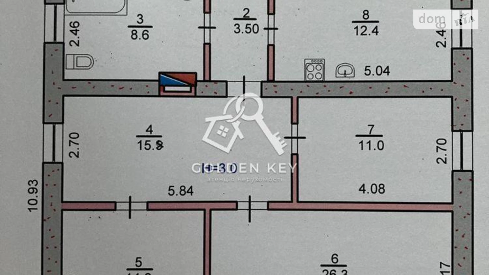 Продается одноэтажный дом 98.4 кв. м с балконом, цена: 42000 $ - фото 4