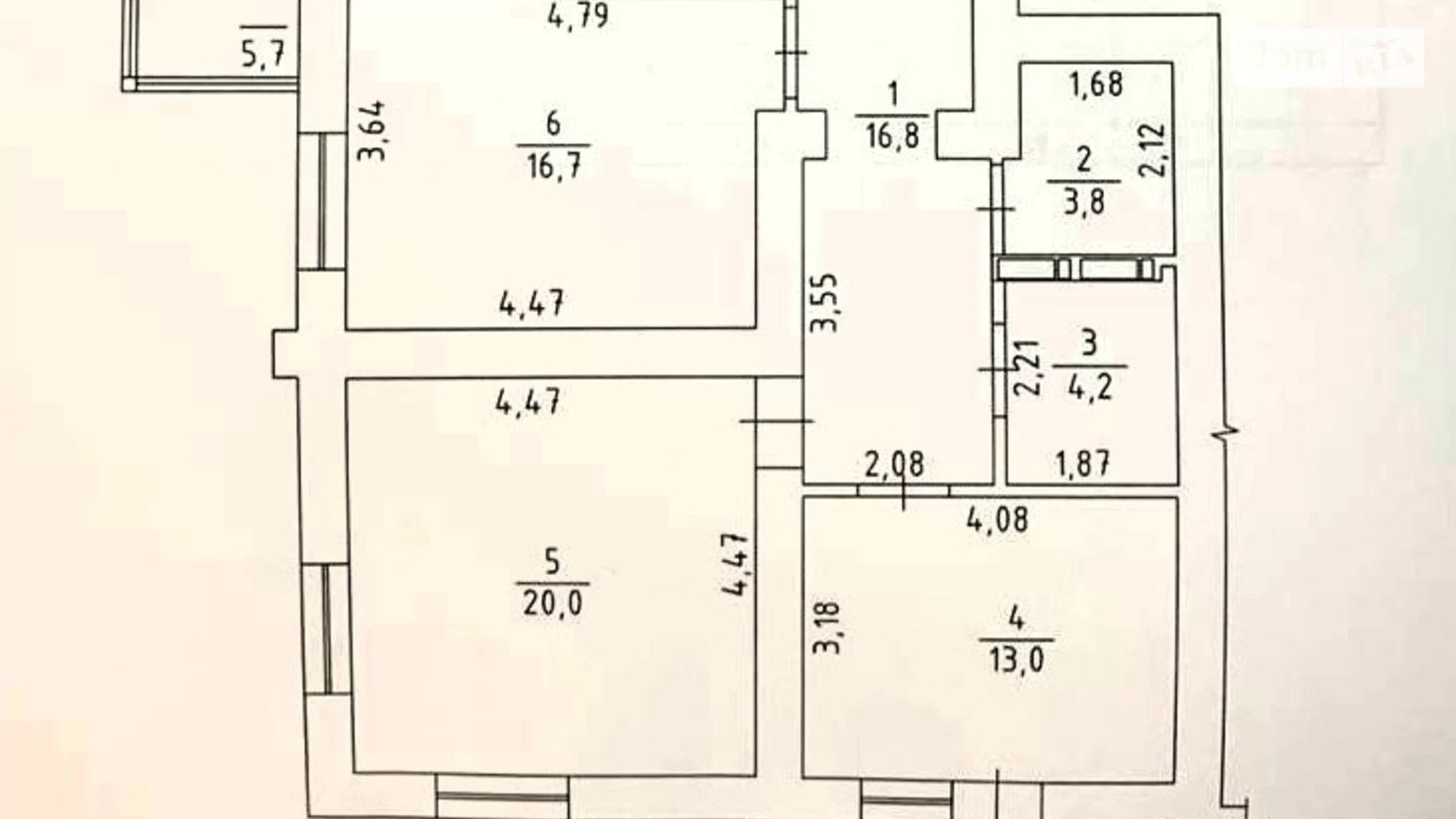 Продається 3-кімнатна квартира 101 кв. м у Черкасах, вул. Гоголя, 320