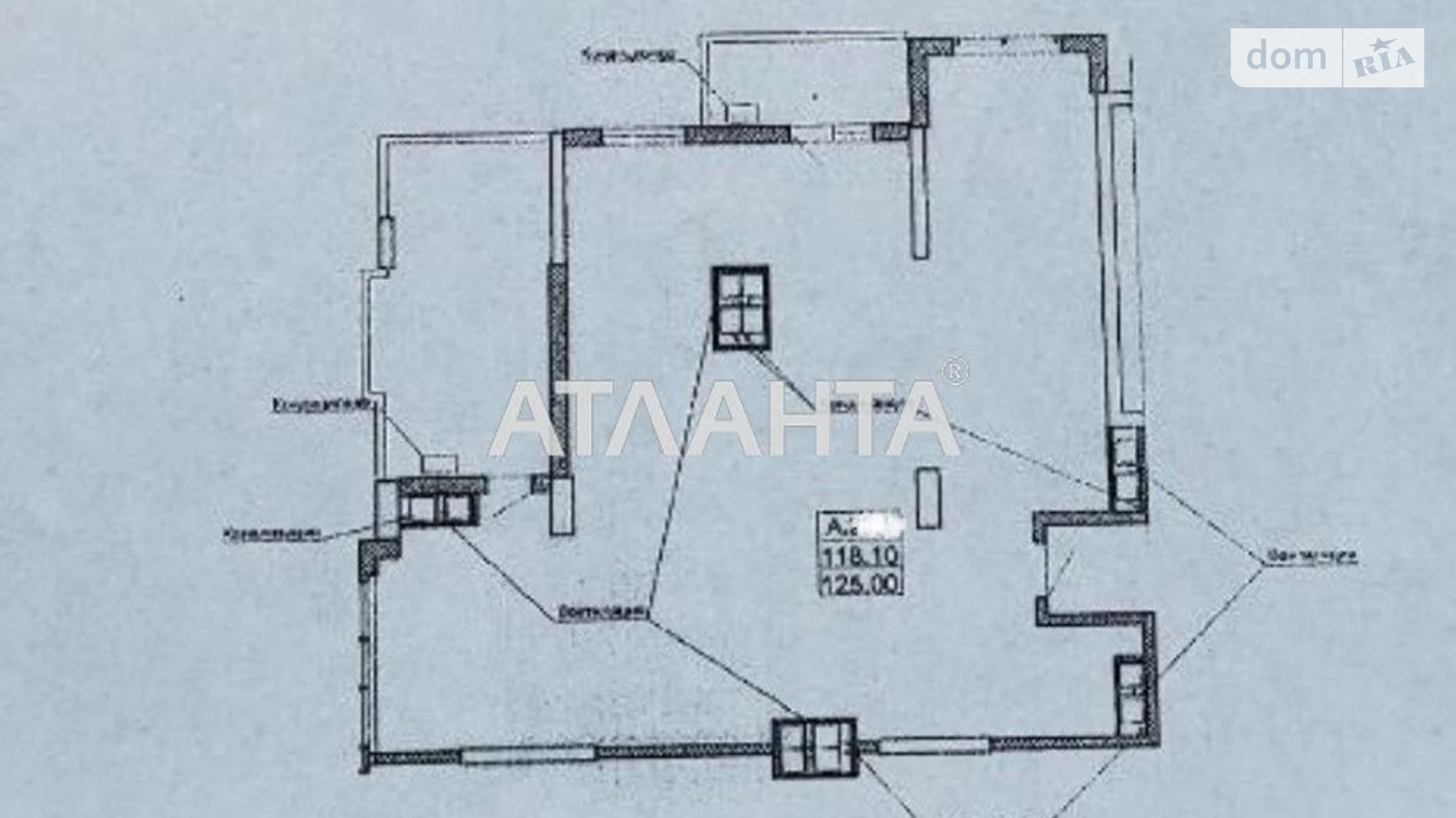 Продается 3-комнатная квартира 125 кв. м в Одессе, пер. Тополевый