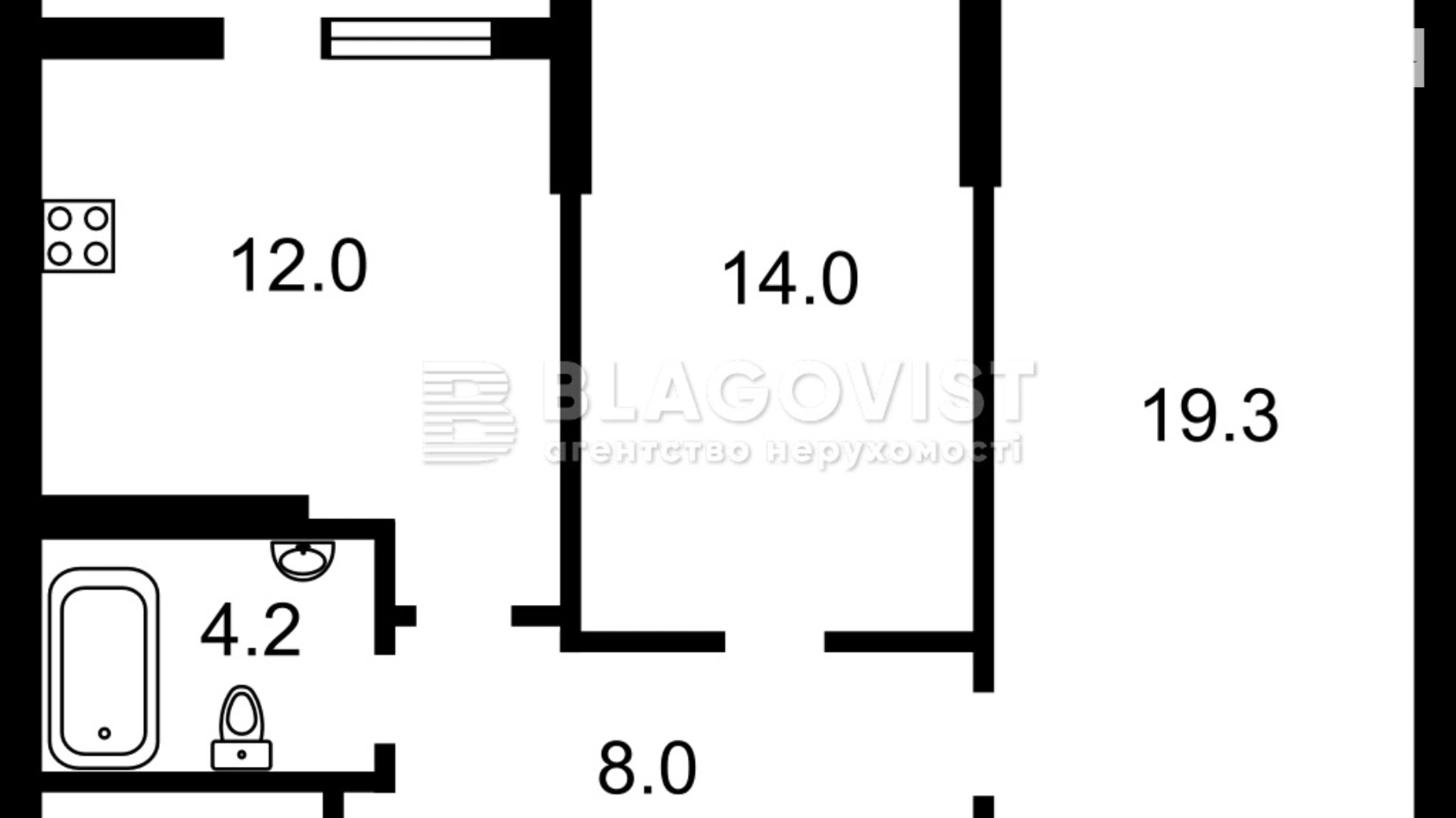 Продается 2-комнатная квартира 63 кв. м в Киеве, ул. Кадетский Гай, 10