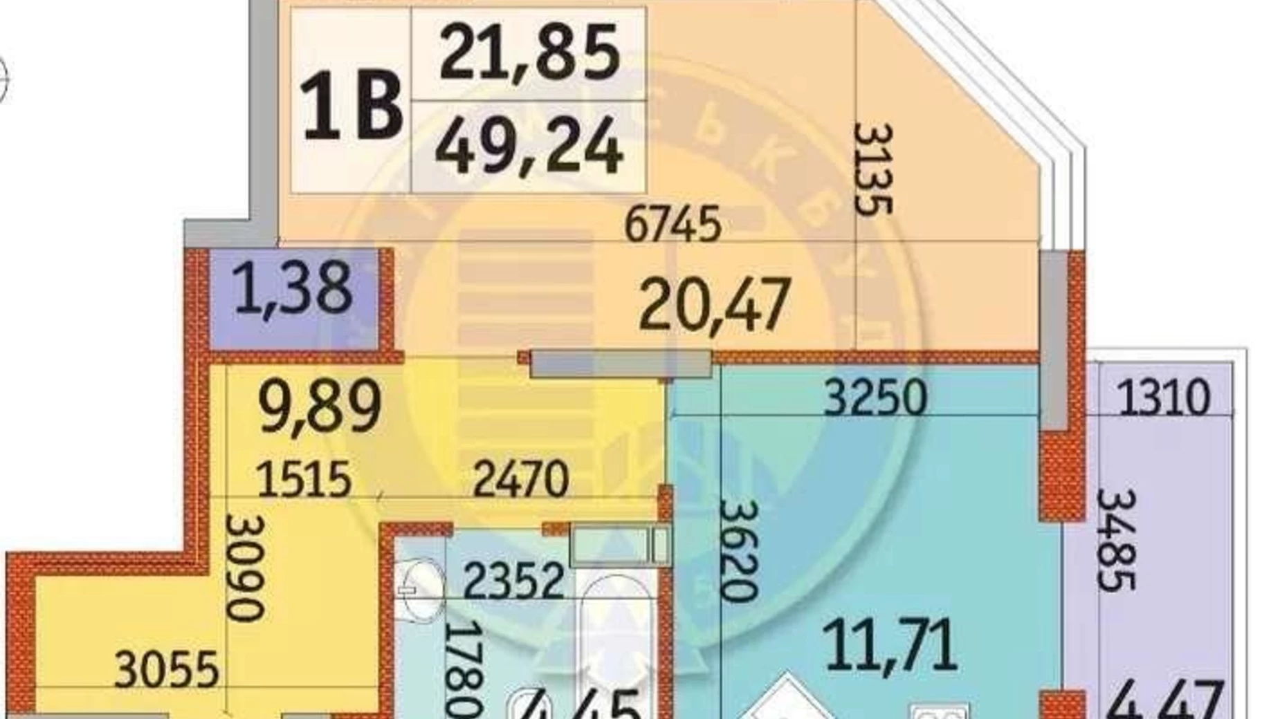 Продается 1-комнатная квартира 49 кв. м в Киеве, ул. Николая Кибальчича, 1Б - фото 4