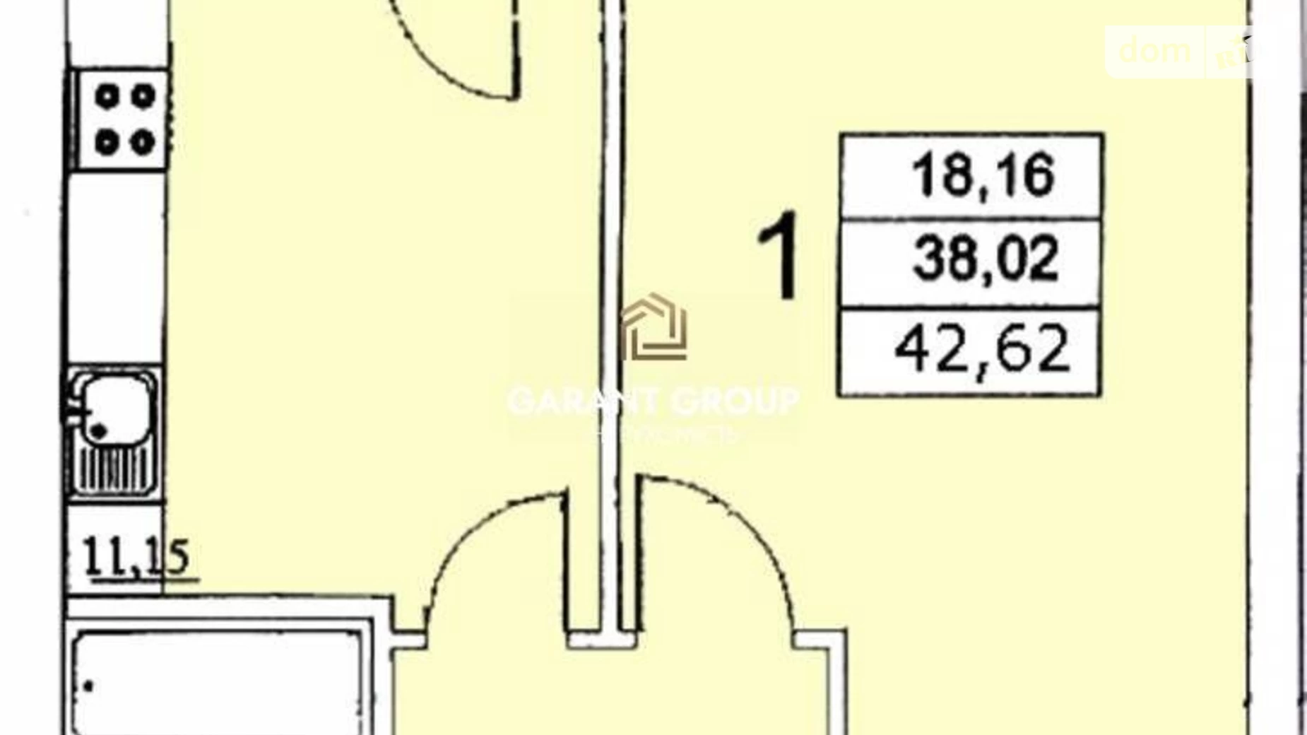 Продається 1-кімнатна квартира 42 кв. м у Одесі, вул. Шота Руставелі