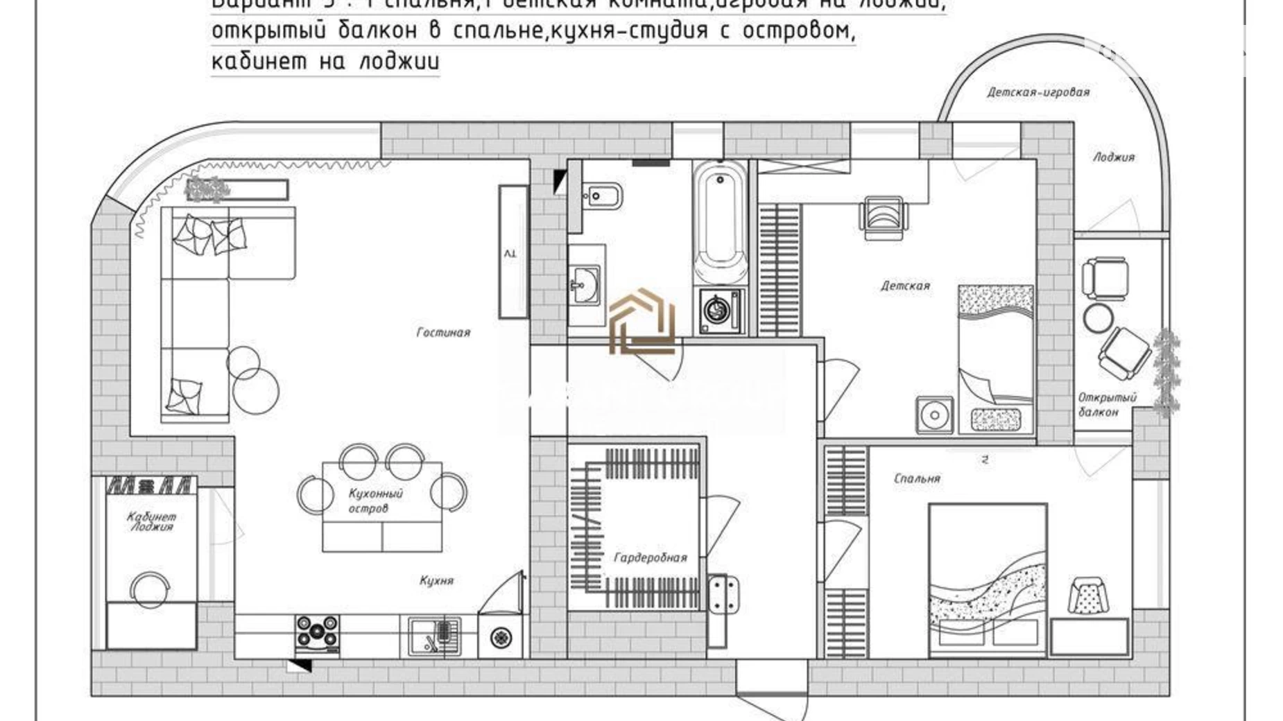 Продается 3-комнатная квартира 92 кв. м в Одессе, пер. Щепной