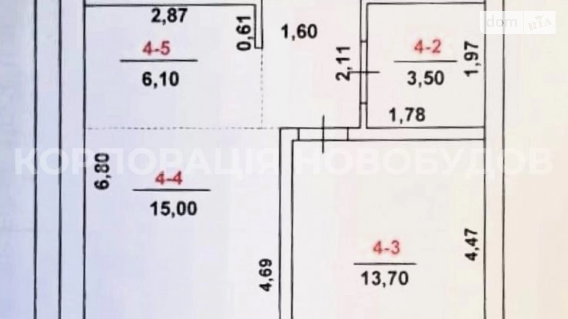 Продається 1-кімнатна квартира 58.4 кв. м у Ужгороді, вул. Мальовнича - фото 2