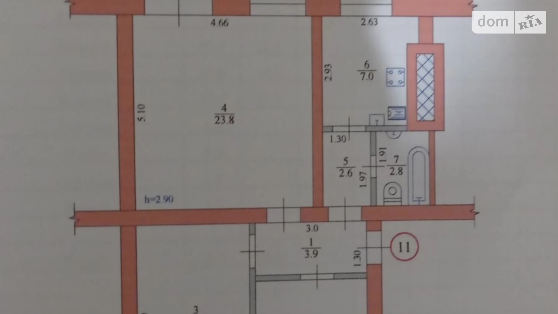 Продается 3-комнатная квартира 68.6 кв. м в Днепре, просп. Ивана Мазепы, 40