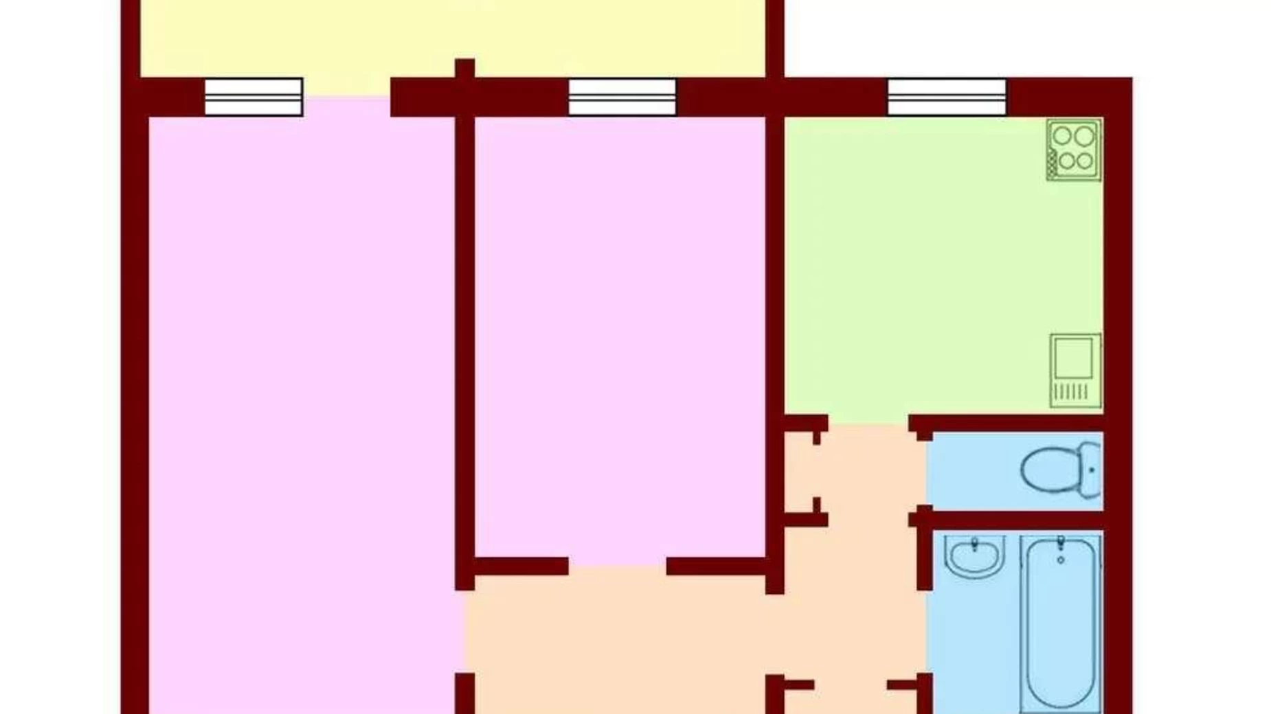 Продается 2-комнатная квартира 53 кв. м в Киеве, ул. Николая Кибальчича, 9