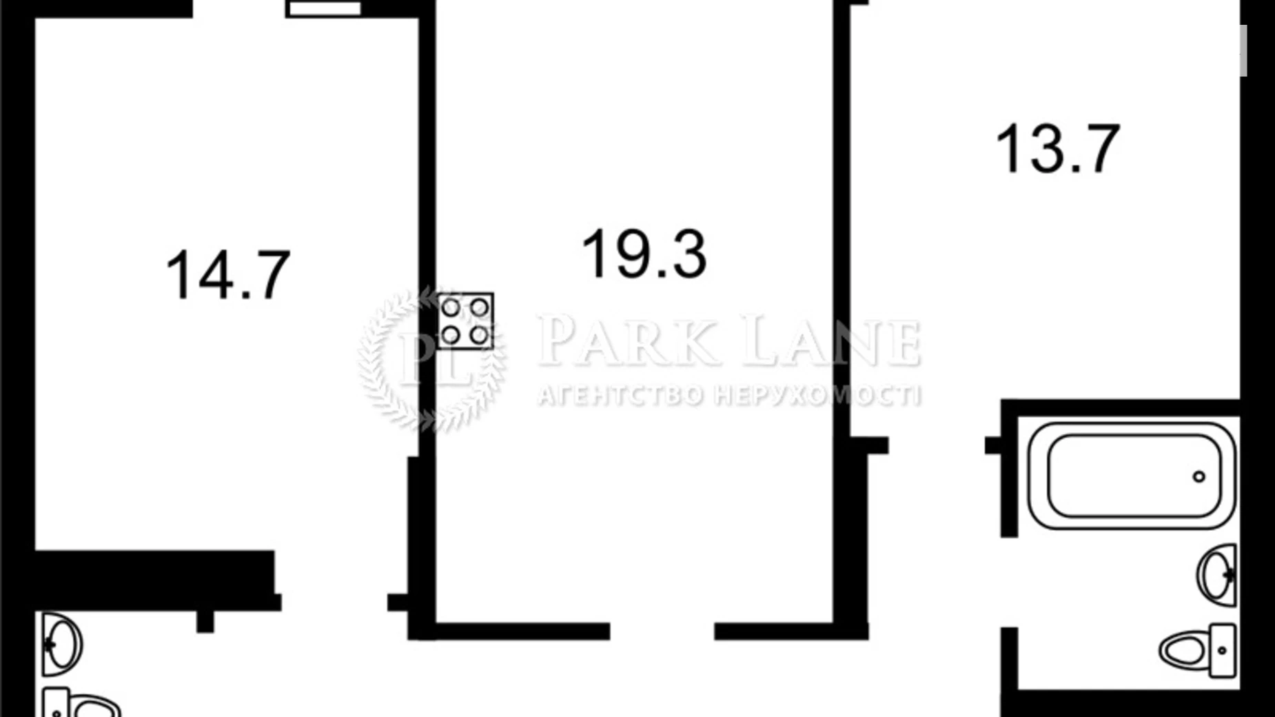 Продается 2-комнатная квартира 72 кв. м в Киеве, ул. Никольско-Слободская, 8