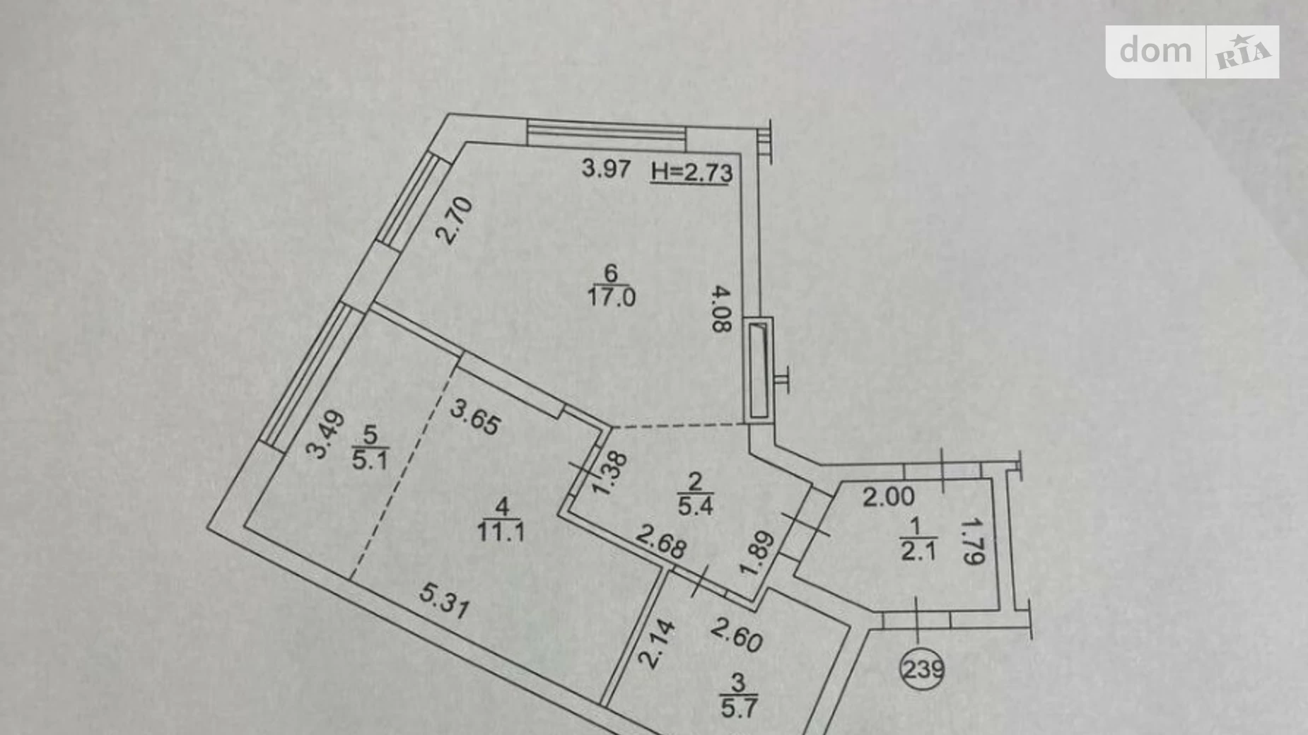 Продается 1-комнатная квартира 46 кв. м в Киеве, наб. Днепровская, 2