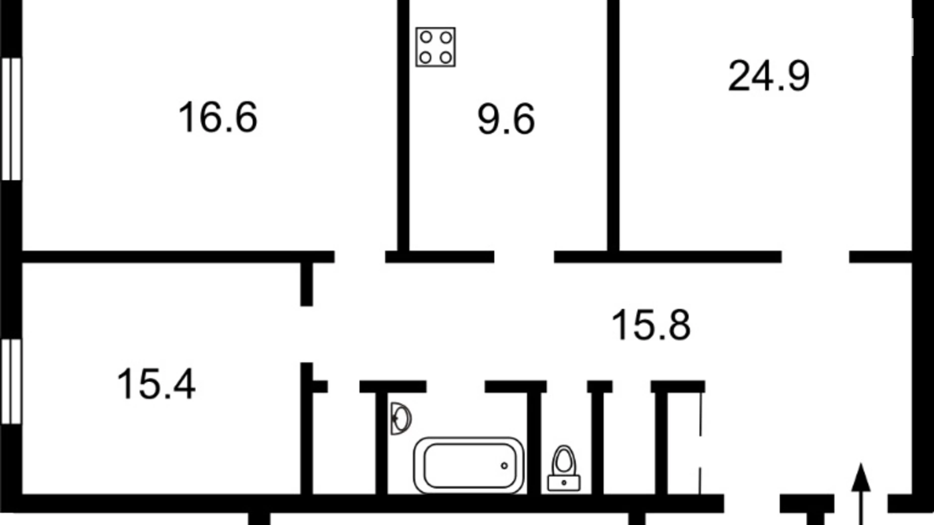 Продается 4-комнатная квартира 115 кв. м в Киеве, ул. Старонаводницкая, 8А