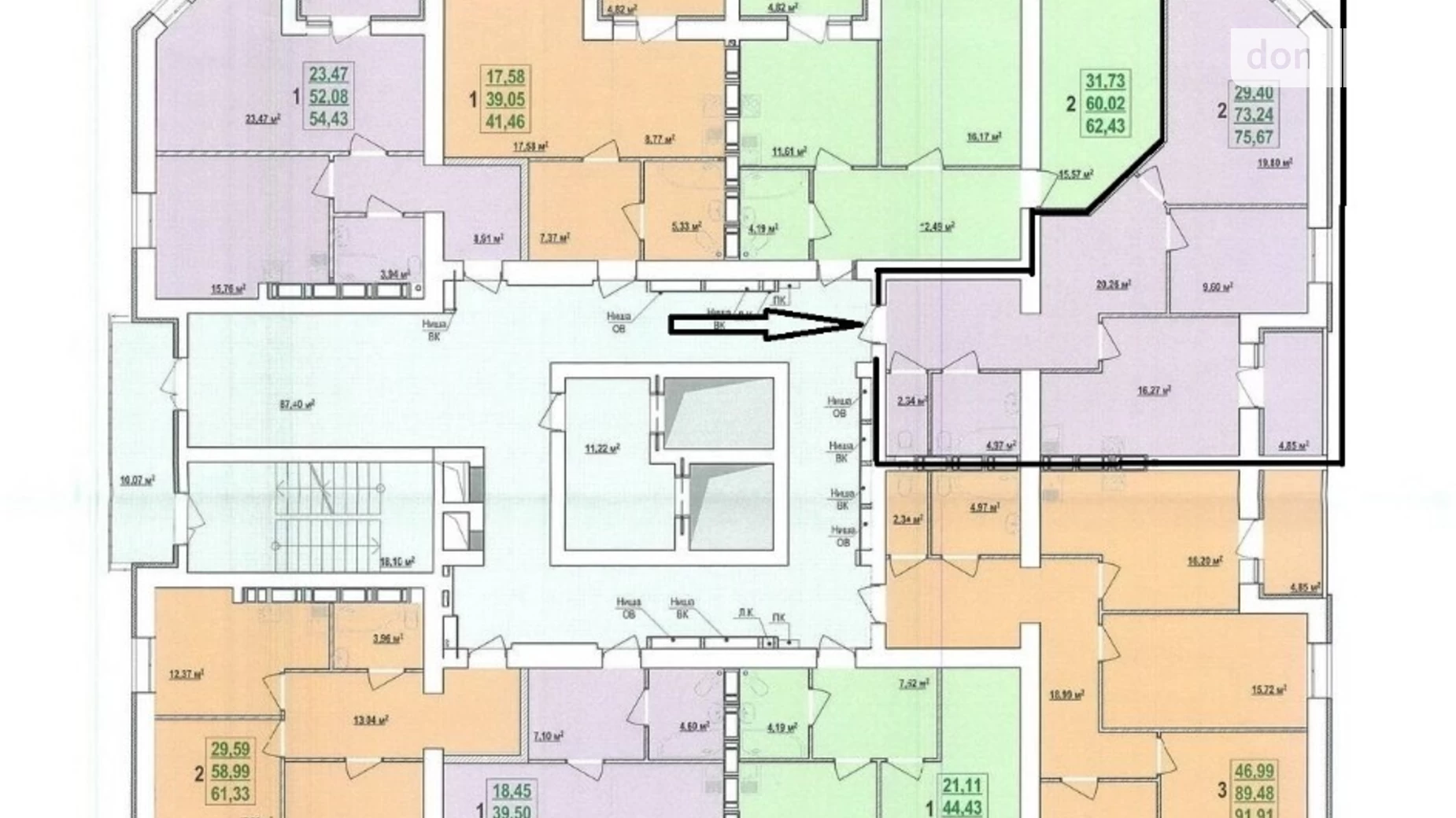 Продается 2-комнатная квартира 75.67 кв. м в Харькове, ул. Елизаветинская, 2Б