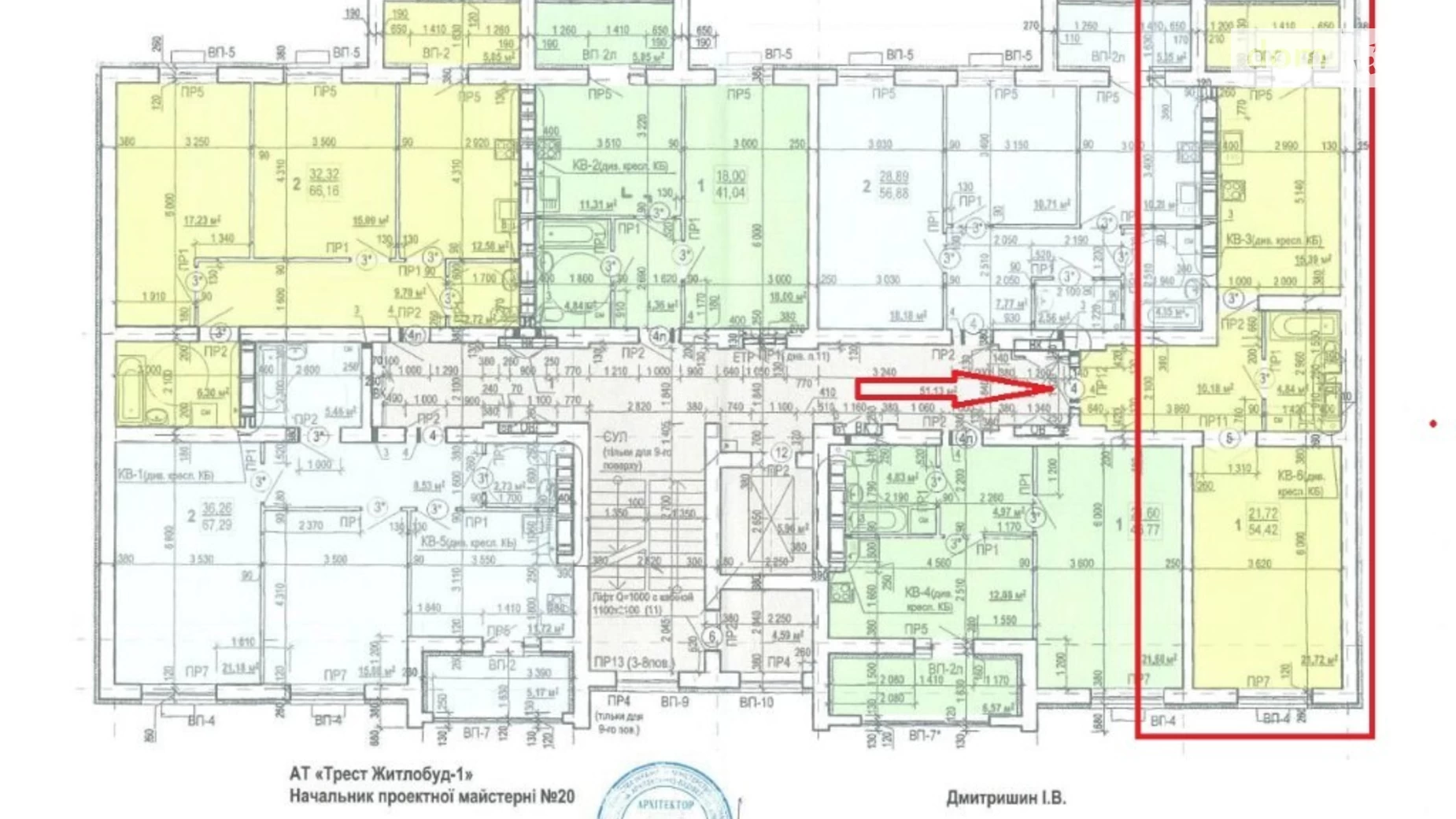 Продается 1-комнатная квартира 54.42 кв. м в Харькове, ул. Полтавский Шлях, 186