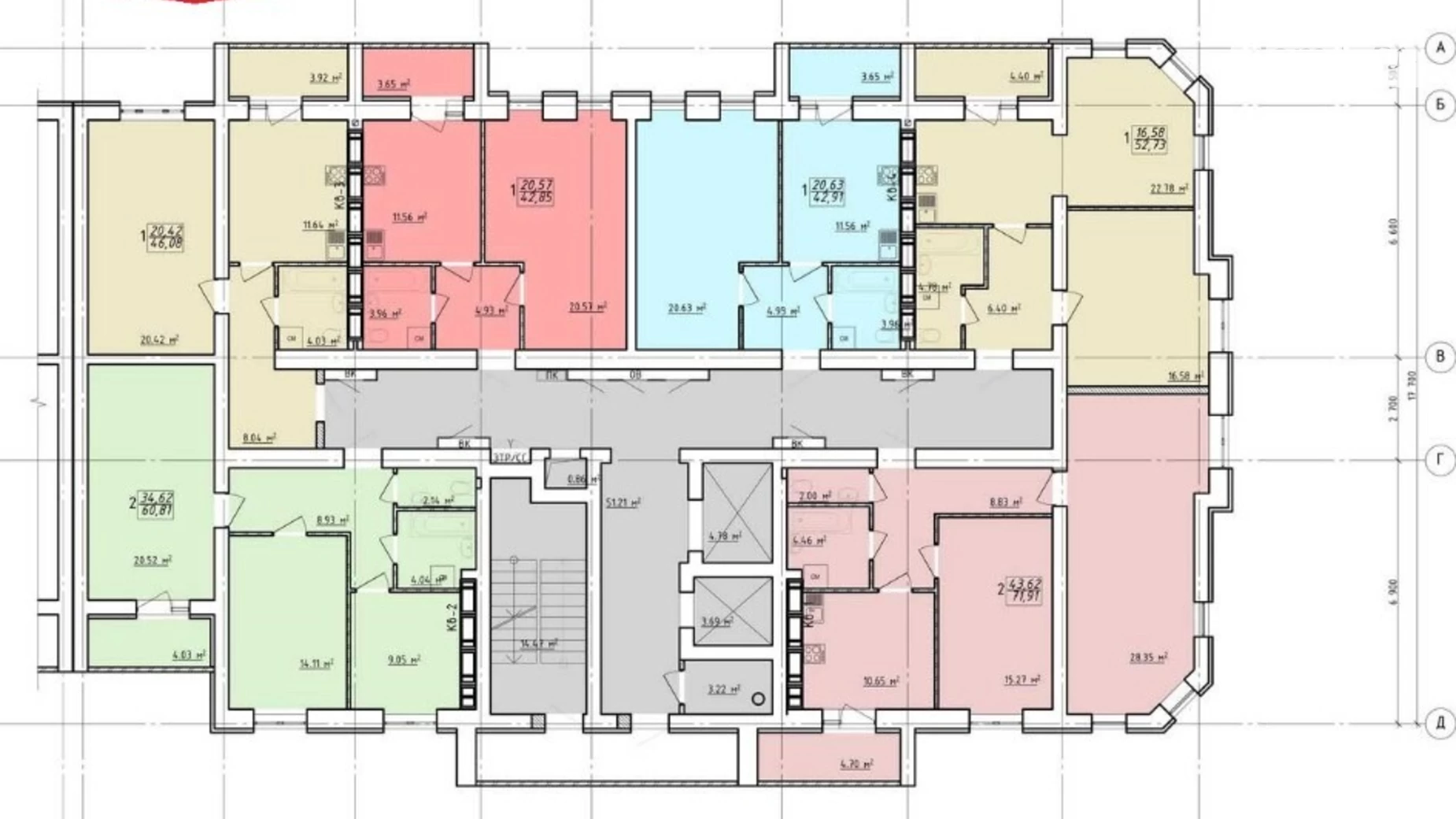 Продается 1-комнатная квартира 46 кв. м в Харькове, ул. Елизаветинская, 2Б - фото 2