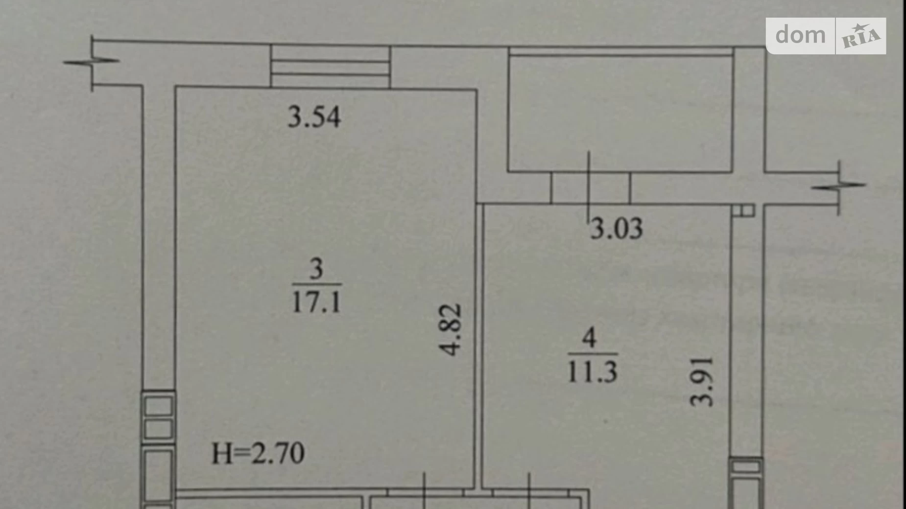 Продається 1-кімнатна квартира 43.7 кв. м у Харкові, вул. Борткевича, 7