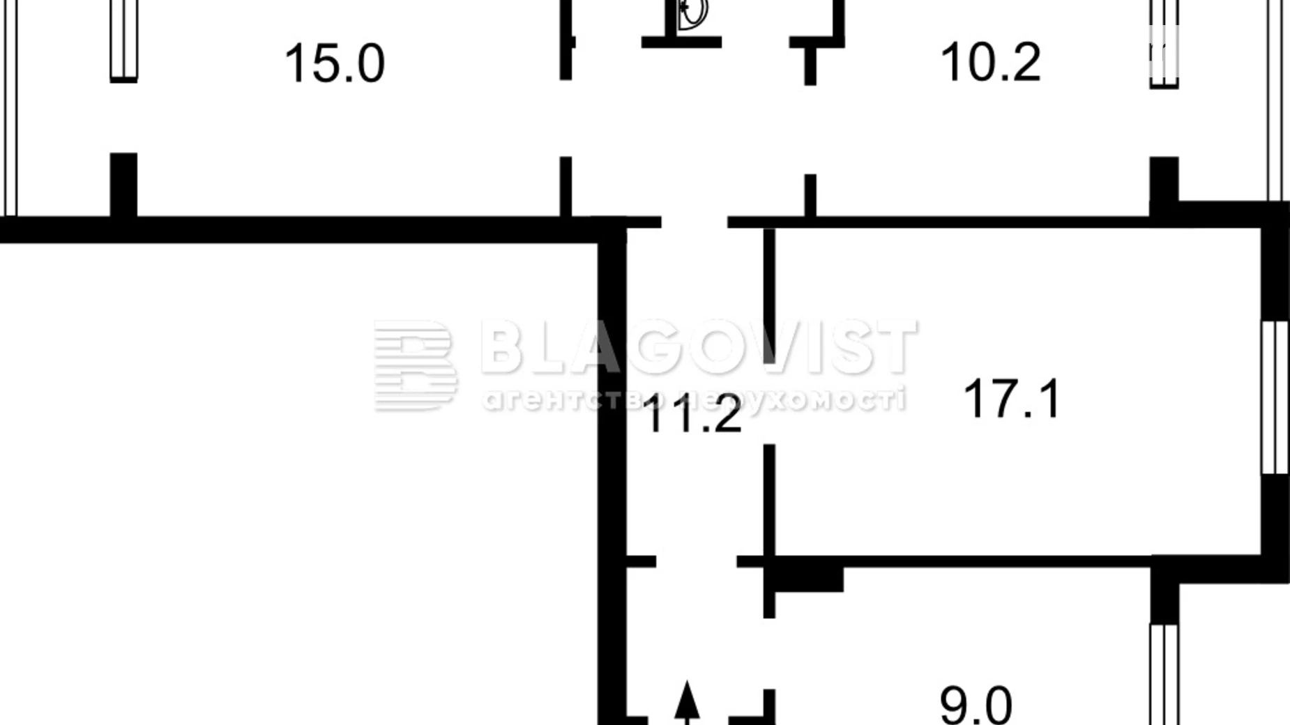 Продається 3-кімнатна квартира 68 кв. м у Києві, просп. Свободи, 17Б