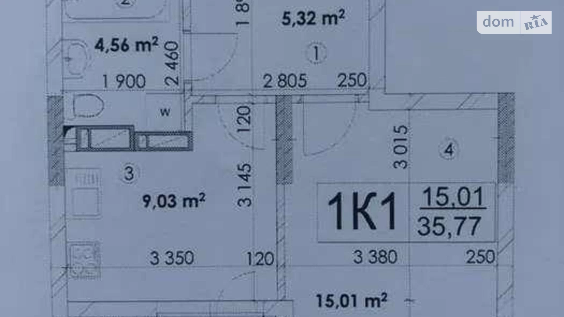 Продается 1-комнатная квартира 36 кв. м в Киеве, просп. Отрадный, 93/2