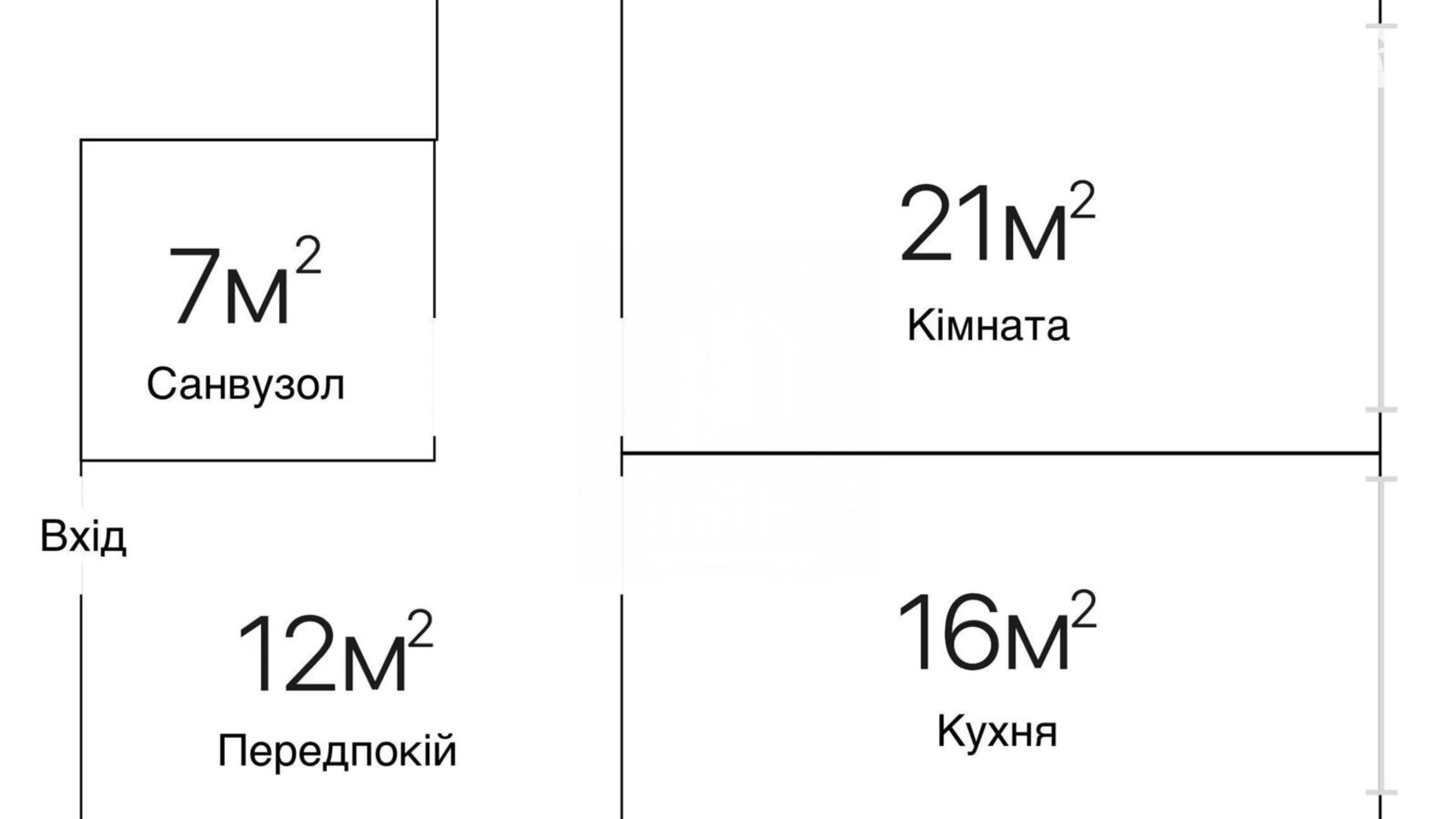 Продається 1-кімнатна квартира 56 кв. м у Києві, вул. Гетьмана Вадима, 1Б