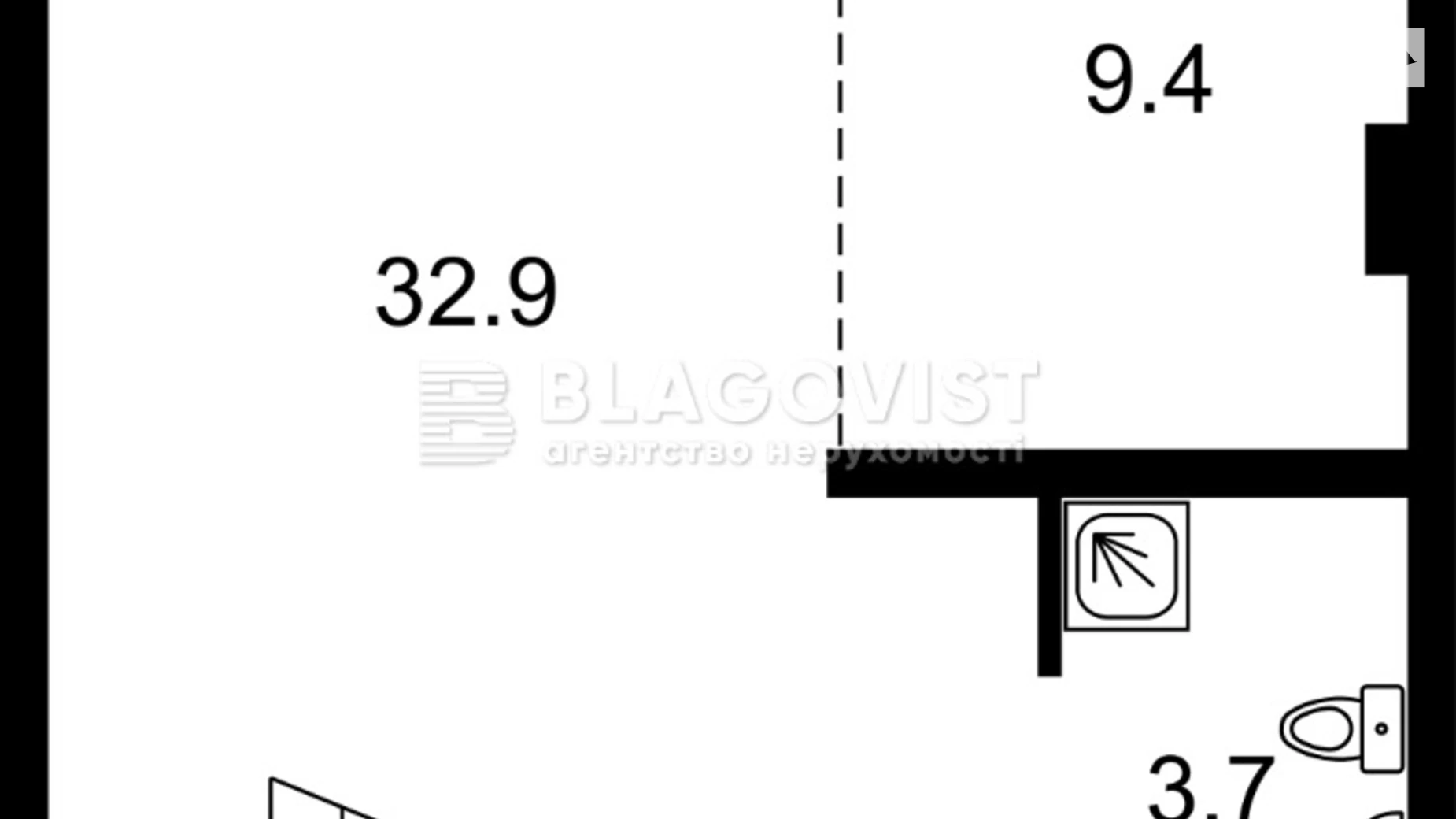 Продается 1-комнатная квартира 82.2 кв. м в Киеве, ул. Прорезная, 22