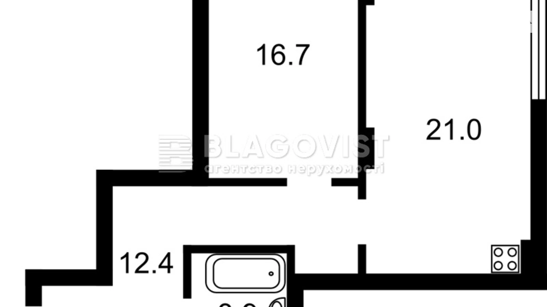 Продается 2-комнатная квартира 58.3 кв. м в Киеве, ул. Вышгородская, 45Г - фото 2