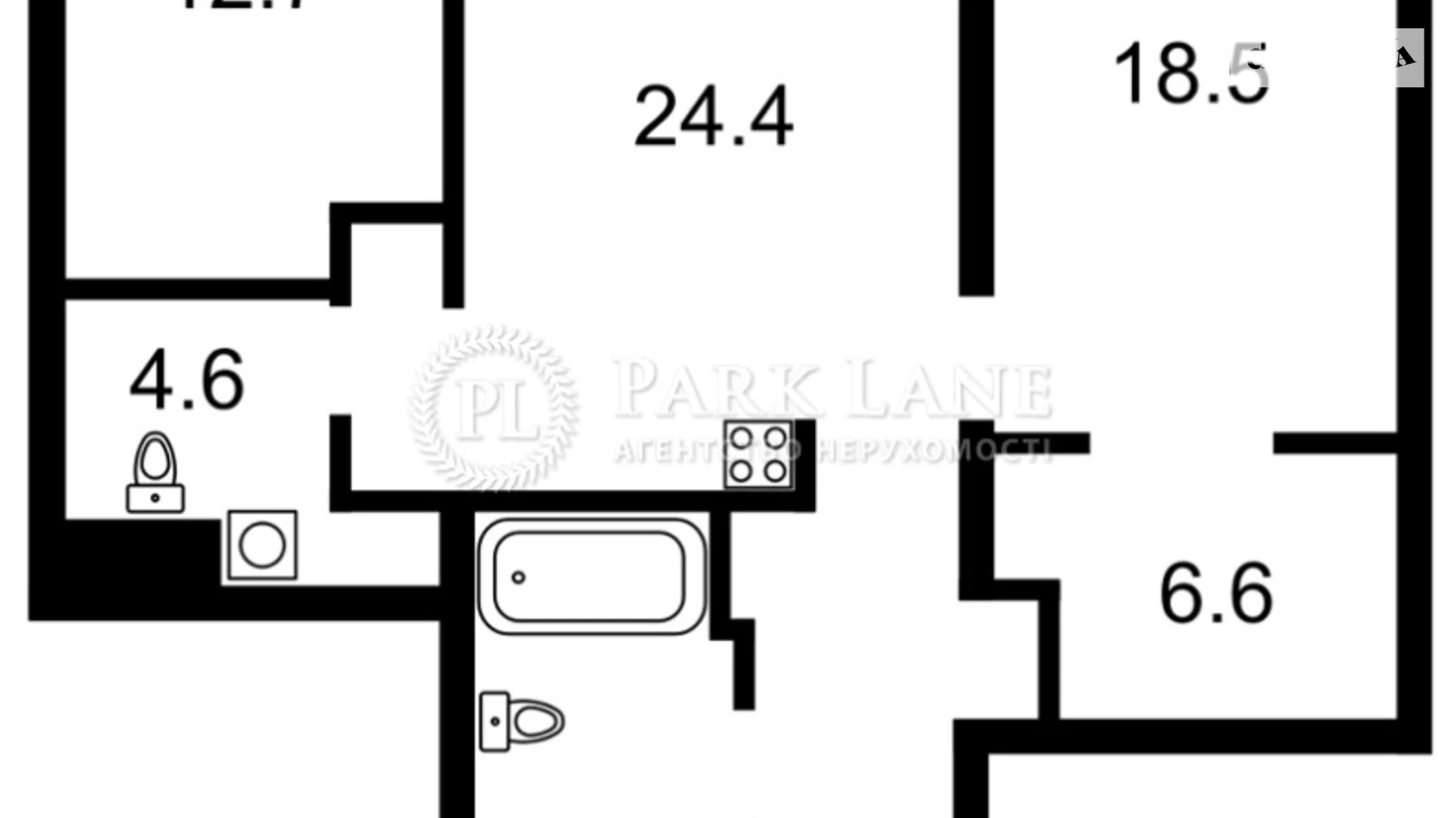 Продается 2-комнатная квартира 86 кв. м в Киеве, ул. Саксаганского, 37К