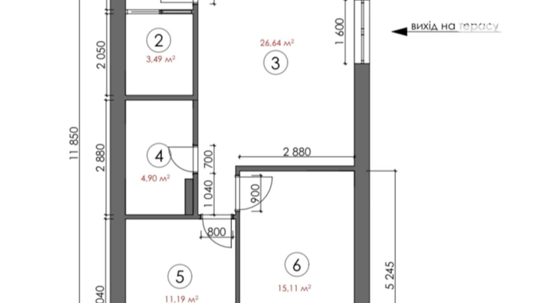 Продается 2-комнатная квартира 70 кв. м в Ровно, ул. Кулика и Гудачека(Макарова) - фото 5