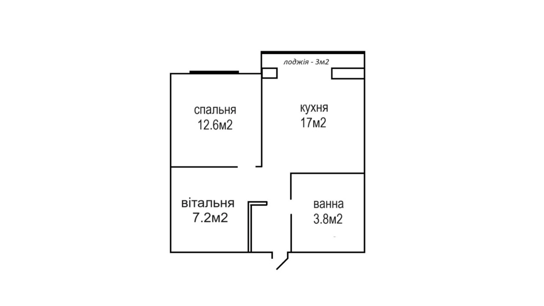 Продається 1-кімнатна квартира 46 кв. м у Івано-Франківську, вул. Надрічна, 44