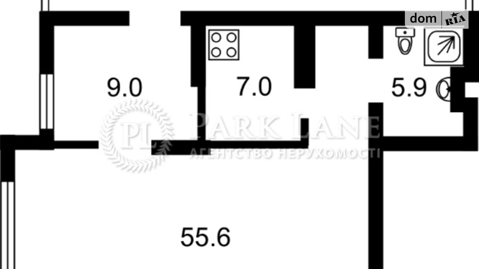 Продается 2-комнатная квартира 77.5 кв. м в Киеве, ул. Княжий Затон, 9