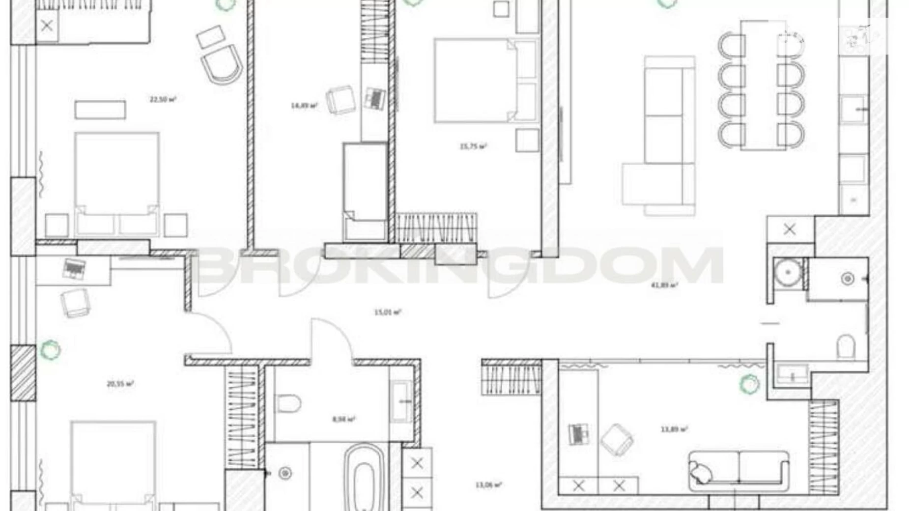 Продається 5-кімнатна квартира 185 кв. м у Києві, вул. Антоновича(Горького), 109 - фото 4