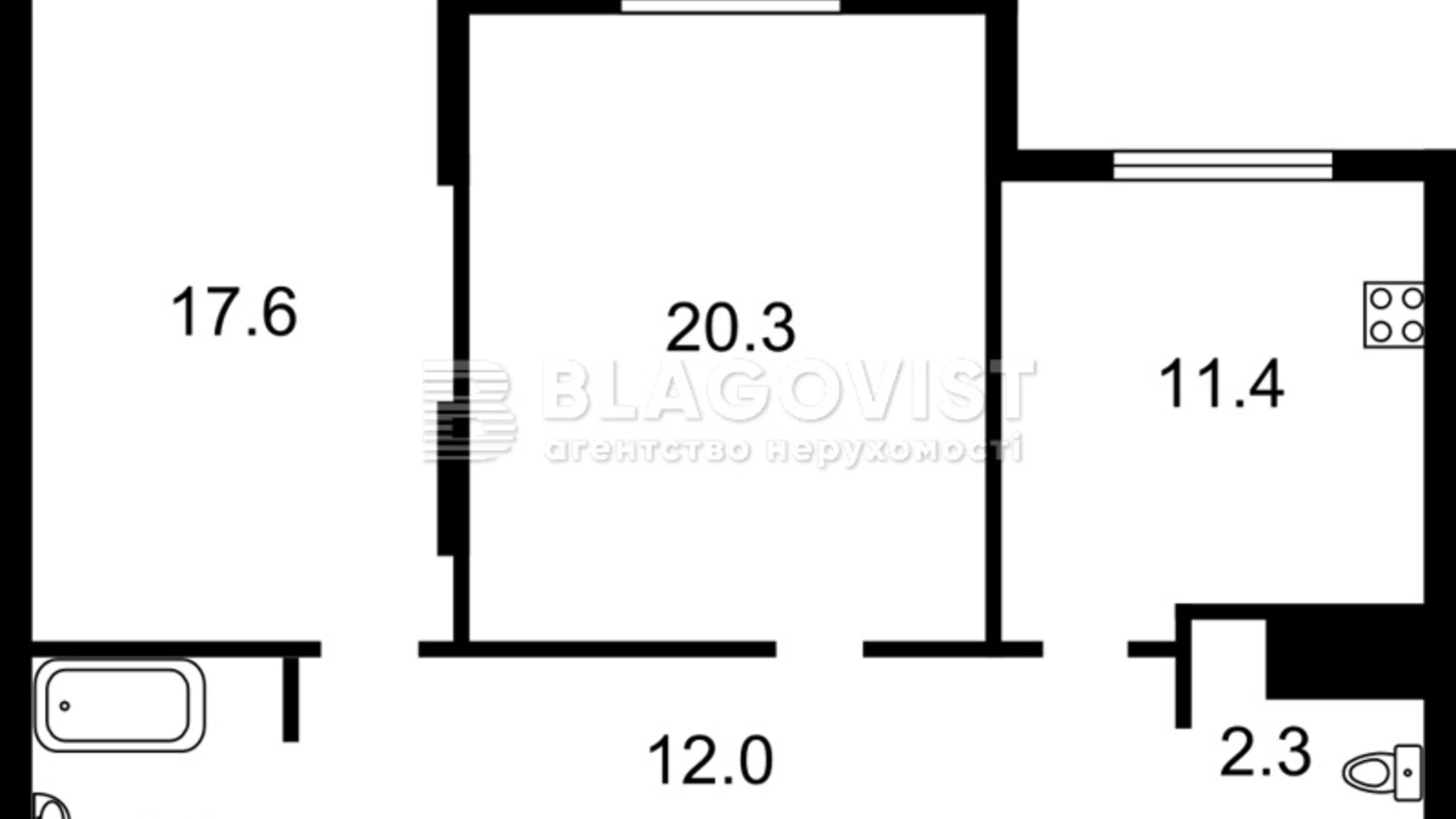 Продается 2-комнатная квартира 71 кв. м в Киеве, ул. Глубочицкая, 13