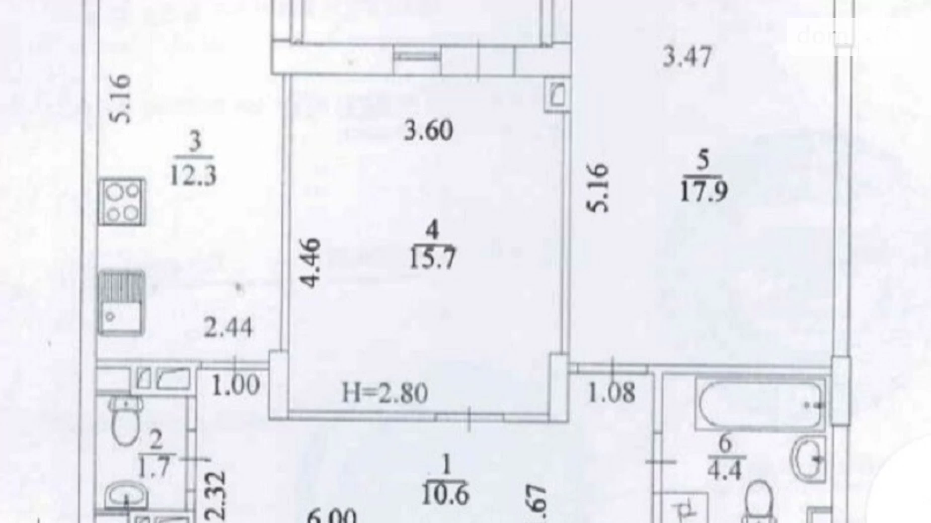 Продается 2-комнатная квартира 64 кв. м в Харькове, просп. Героев Харькова(Московский), 156